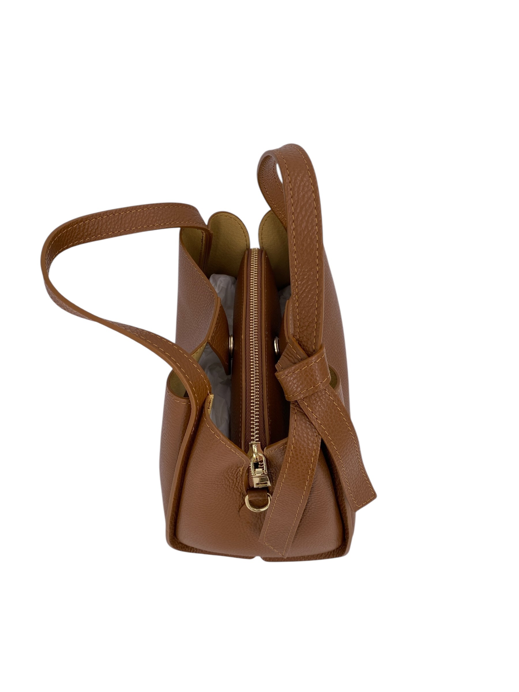 Colette – Women's handbag and shoulder bag in genuine Italian leather with double rigid handles