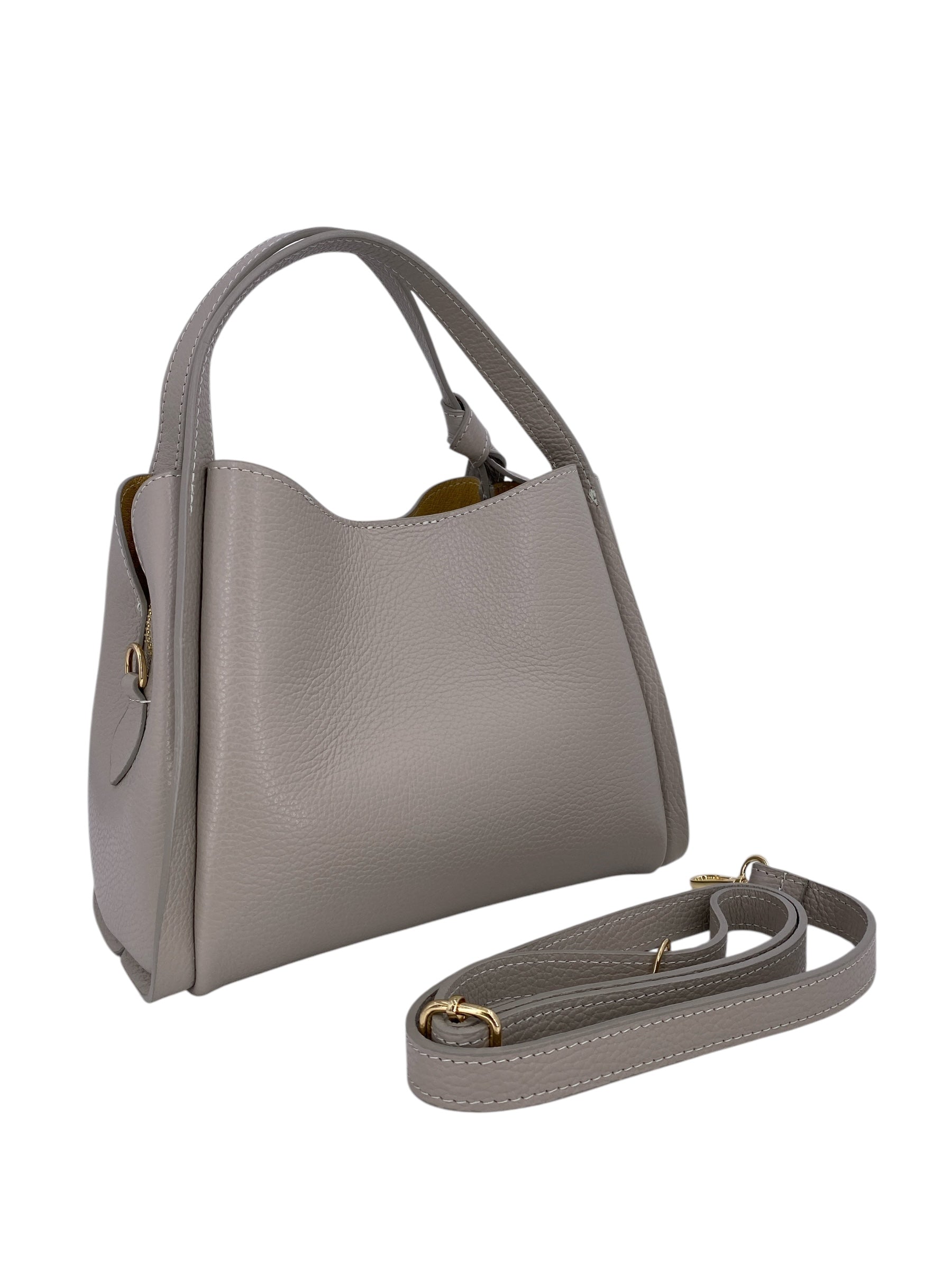 Colette – Women's handbag and shoulder bag in genuine Italian leather with double rigid handles
