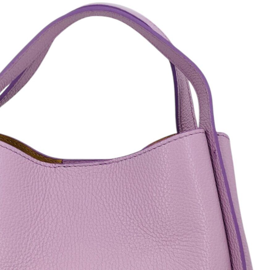 Colette – Women's handbag and shoulder bag in genuine Italian leather with double rigid handles