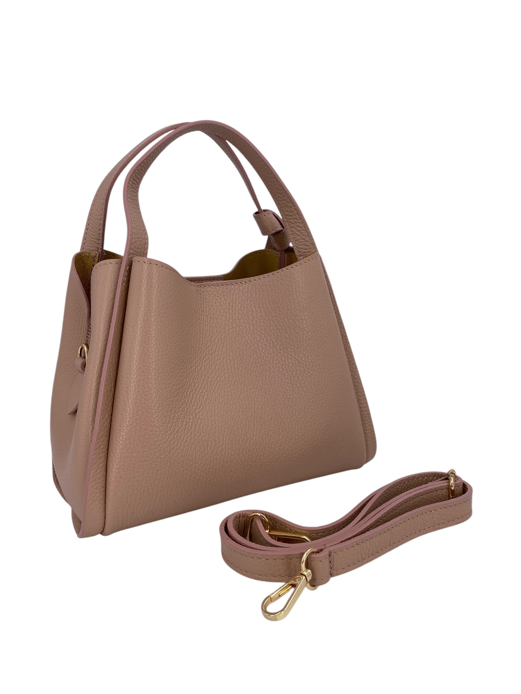 Colette – Women's handbag and shoulder bag in genuine Italian leather with double rigid handles