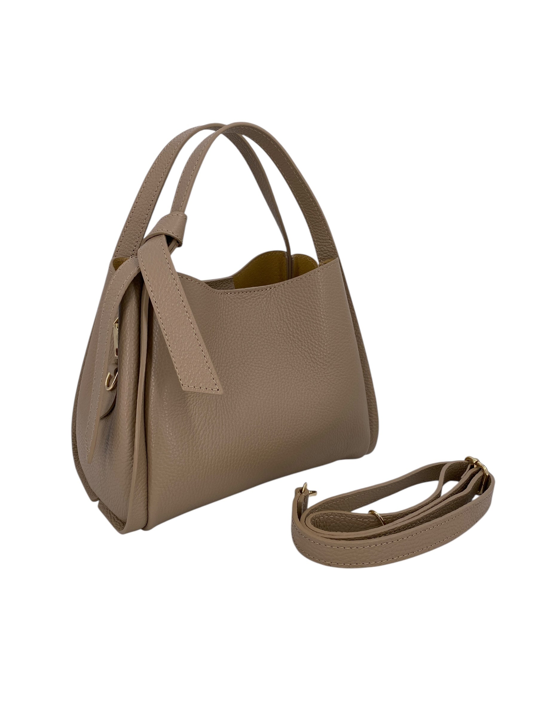 Colette – Women's handbag and shoulder bag in genuine Italian leather with double rigid handles