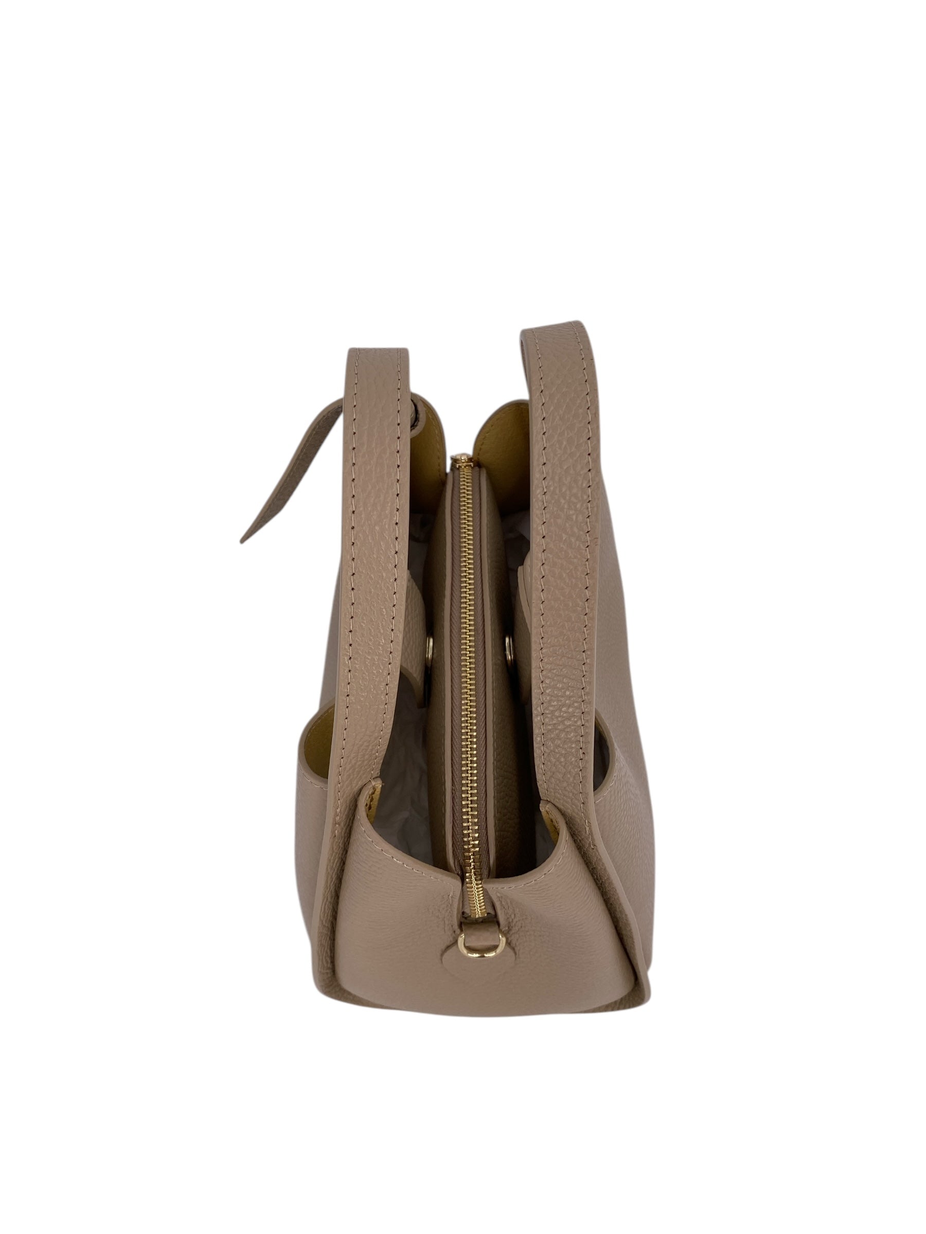 Colette – Women's handbag and shoulder bag in genuine Italian leather with double rigid handles