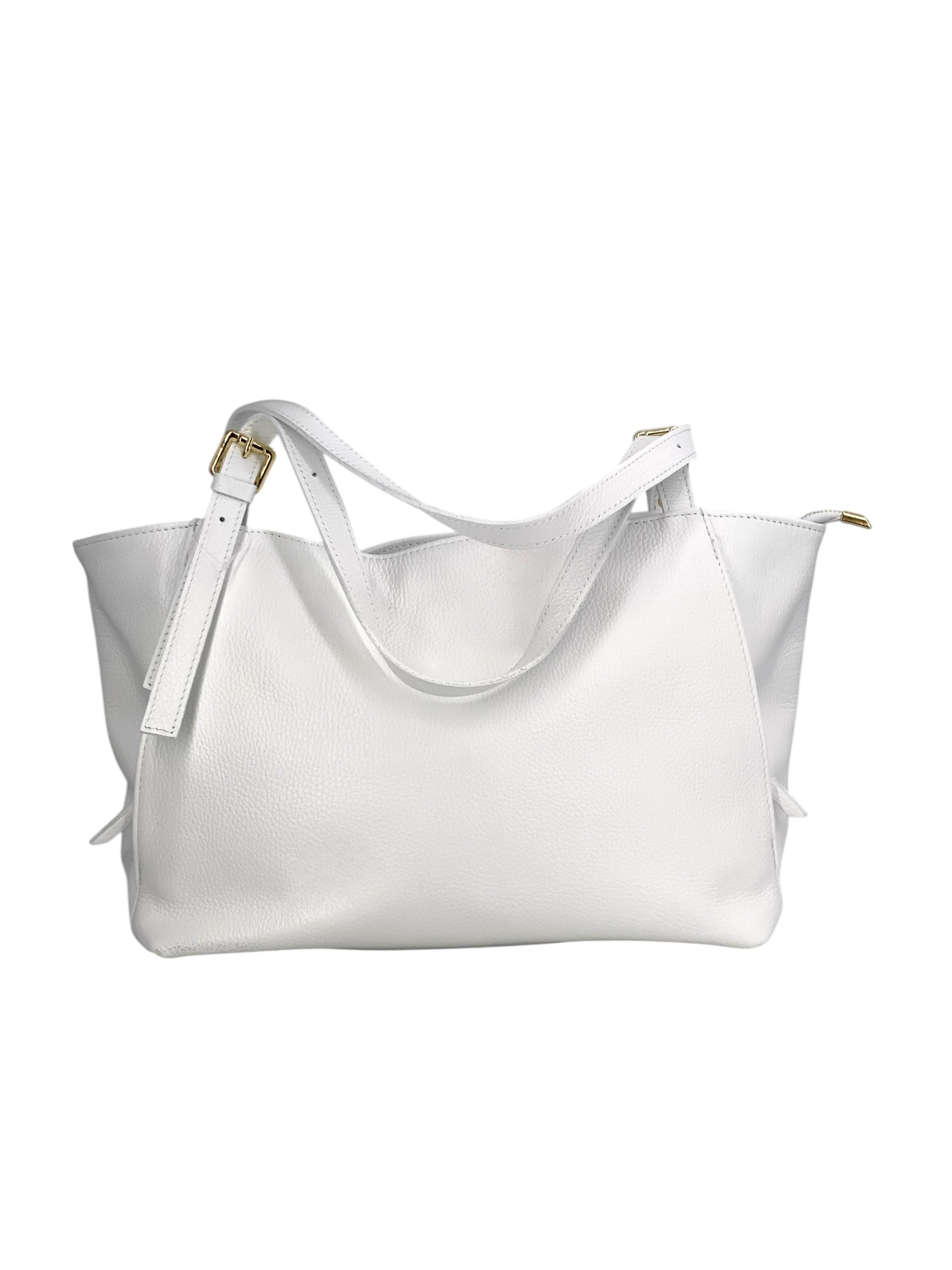 Camille – Women's handbag and shoulder bag in Italian leather and suede with adjustable handles and reinforced stitching