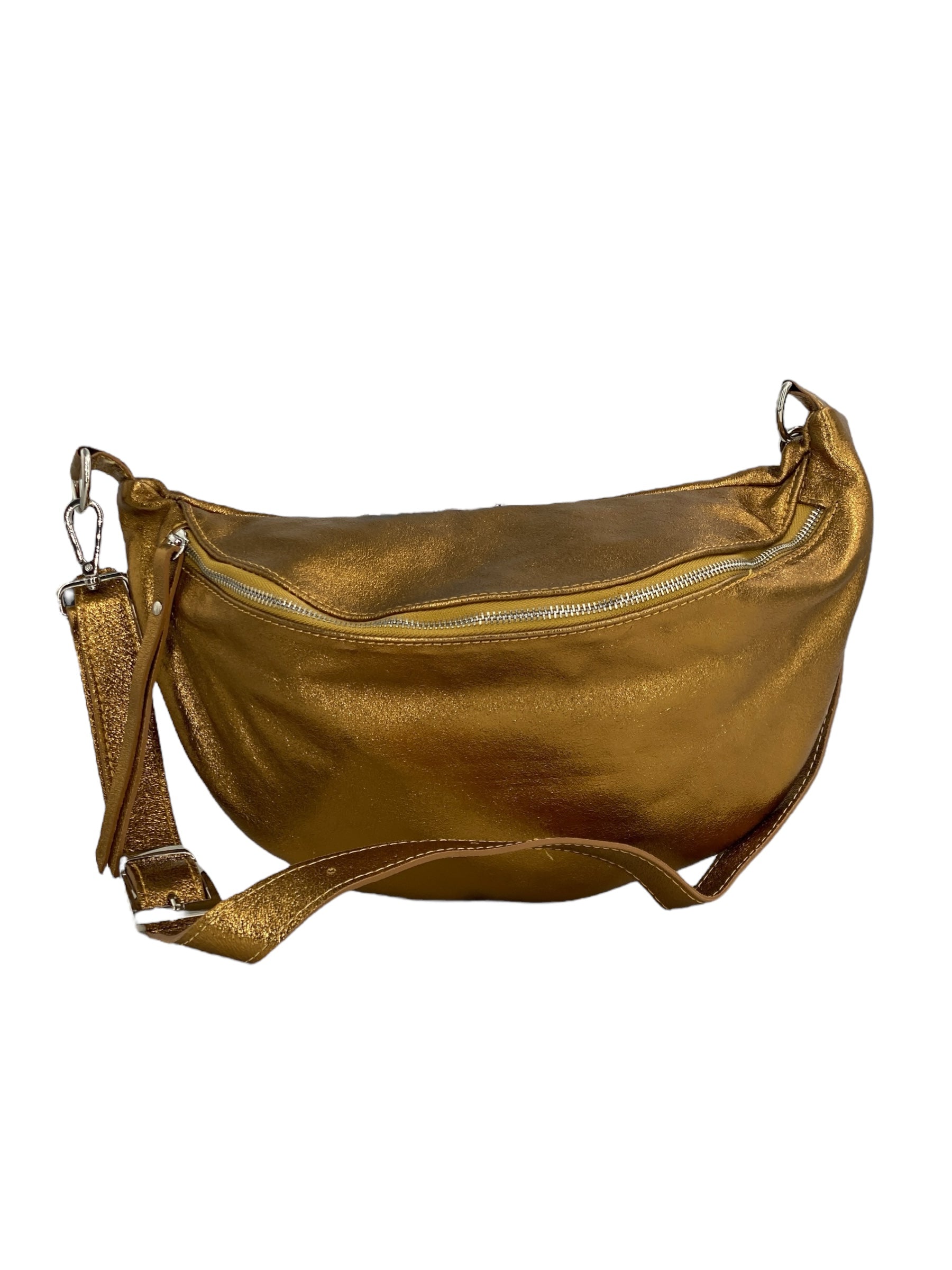 Paulette – Damen-Schulter- und Crossbody-Tasche aus echtem italienischen Kalbsleder mit geräumigem Innenraum
