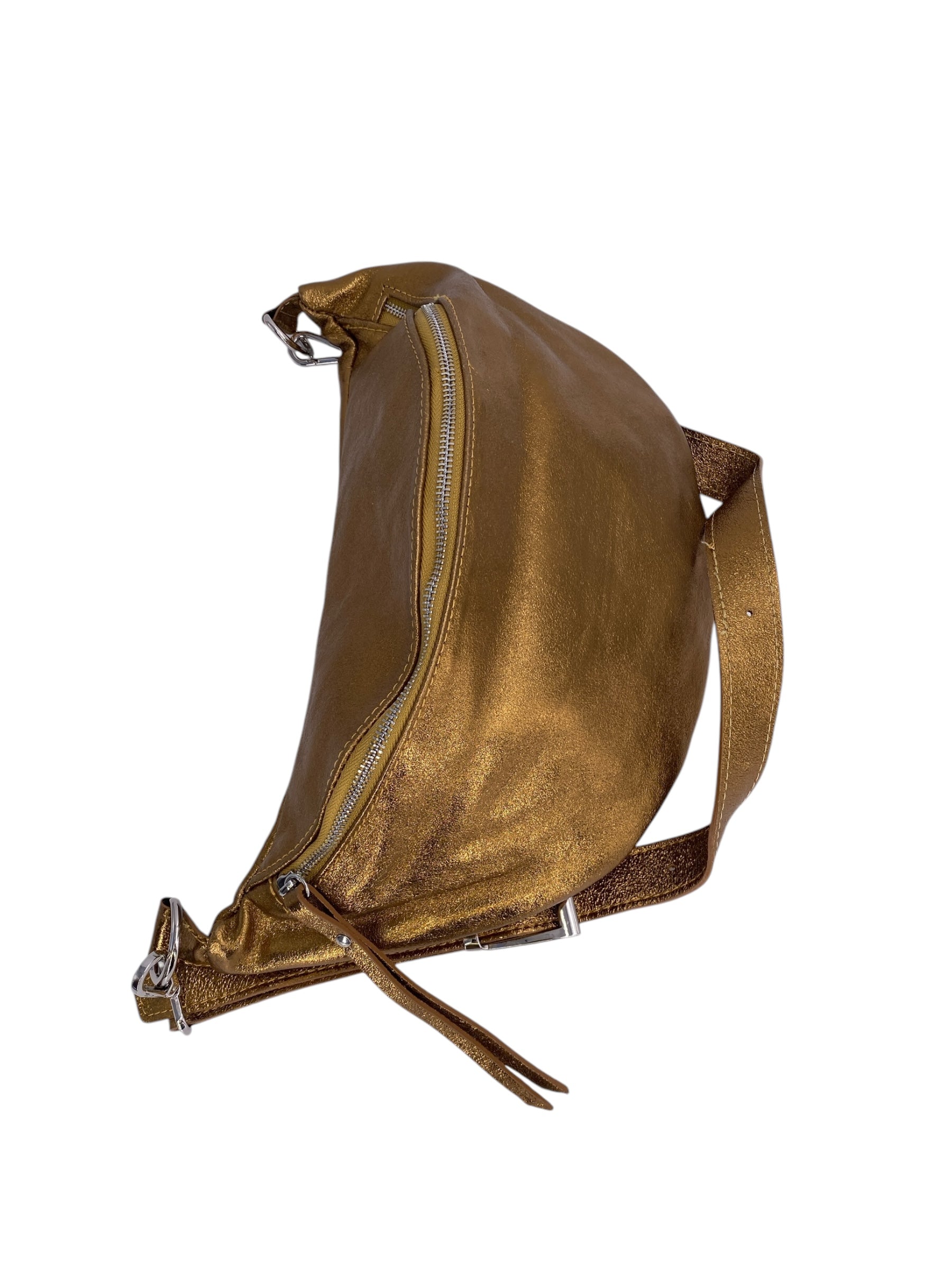 Paulette – Damen-Schulter- und Crossbody-Tasche aus echtem italienischen Kalbsleder mit geräumigem Innenraum