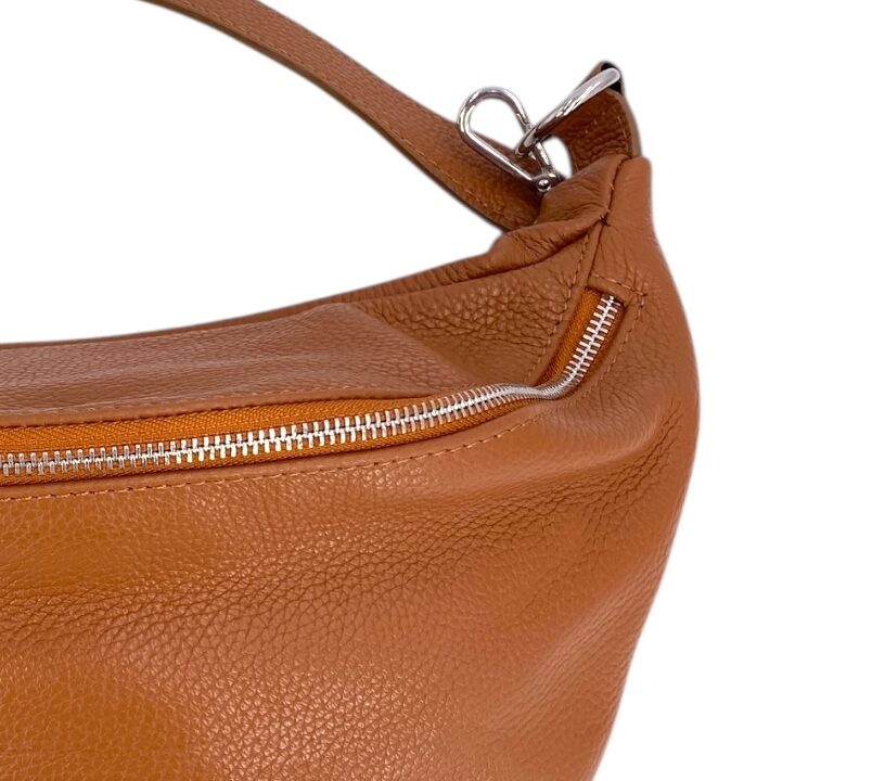 Paulette – Damen-Schulter- und Crossbody-Tasche aus echtem italienischen Kalbsleder mit geräumigem Innenraum