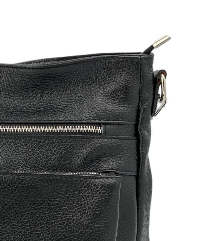 Odette – Damenhandtasche, Schultertasche und Crossbody Bag aus echtem italienischen Leder mit verstärkten Nähten und organisiertem Innenraum