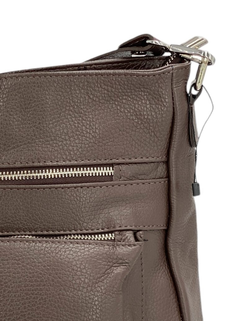 Odette – Damenhandtasche, Schultertasche und Crossbody Bag aus echtem italienischen Leder mit verstärkten Nähten und organisiertem Innenraum