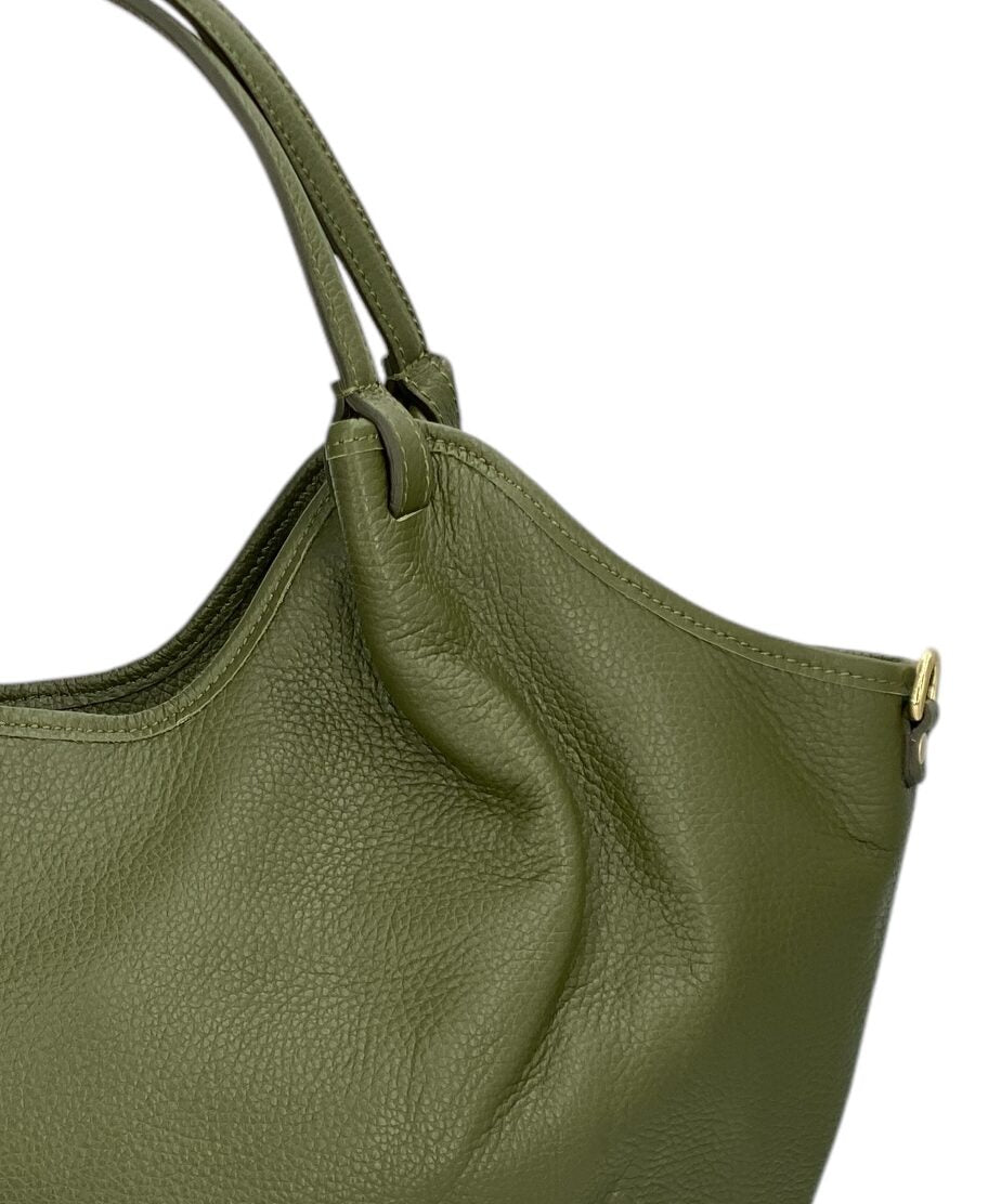 Sophie – Women's handbag, shoulder bag and crossbody bag in genuine Italian leather with large central compartment