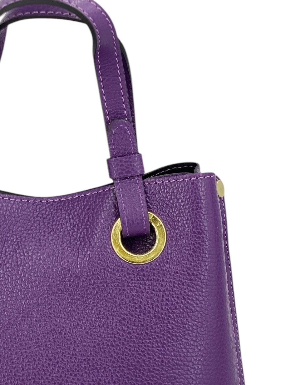 Delphine – Women's shoulder and handbag in genuine Italian leather with double reinforced short handles and removable adjustable shoulder strap