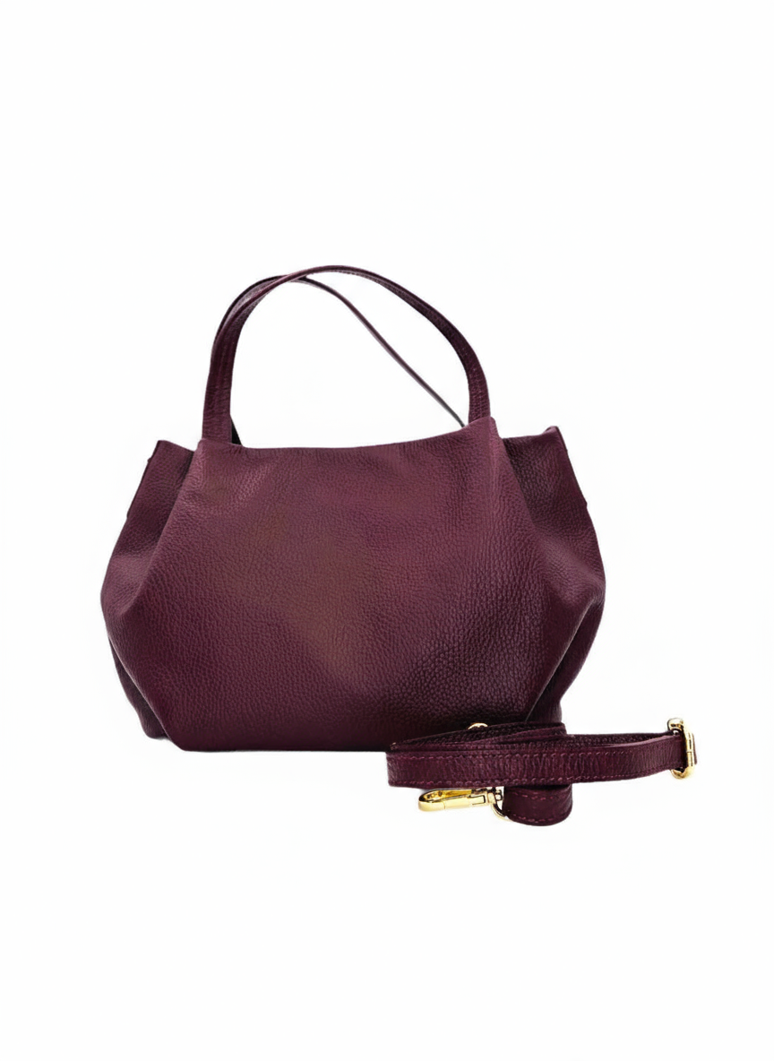 Cristine – Damen-Schulter- und Crossbody-Tasche aus echtem italienischen Kalbsleder