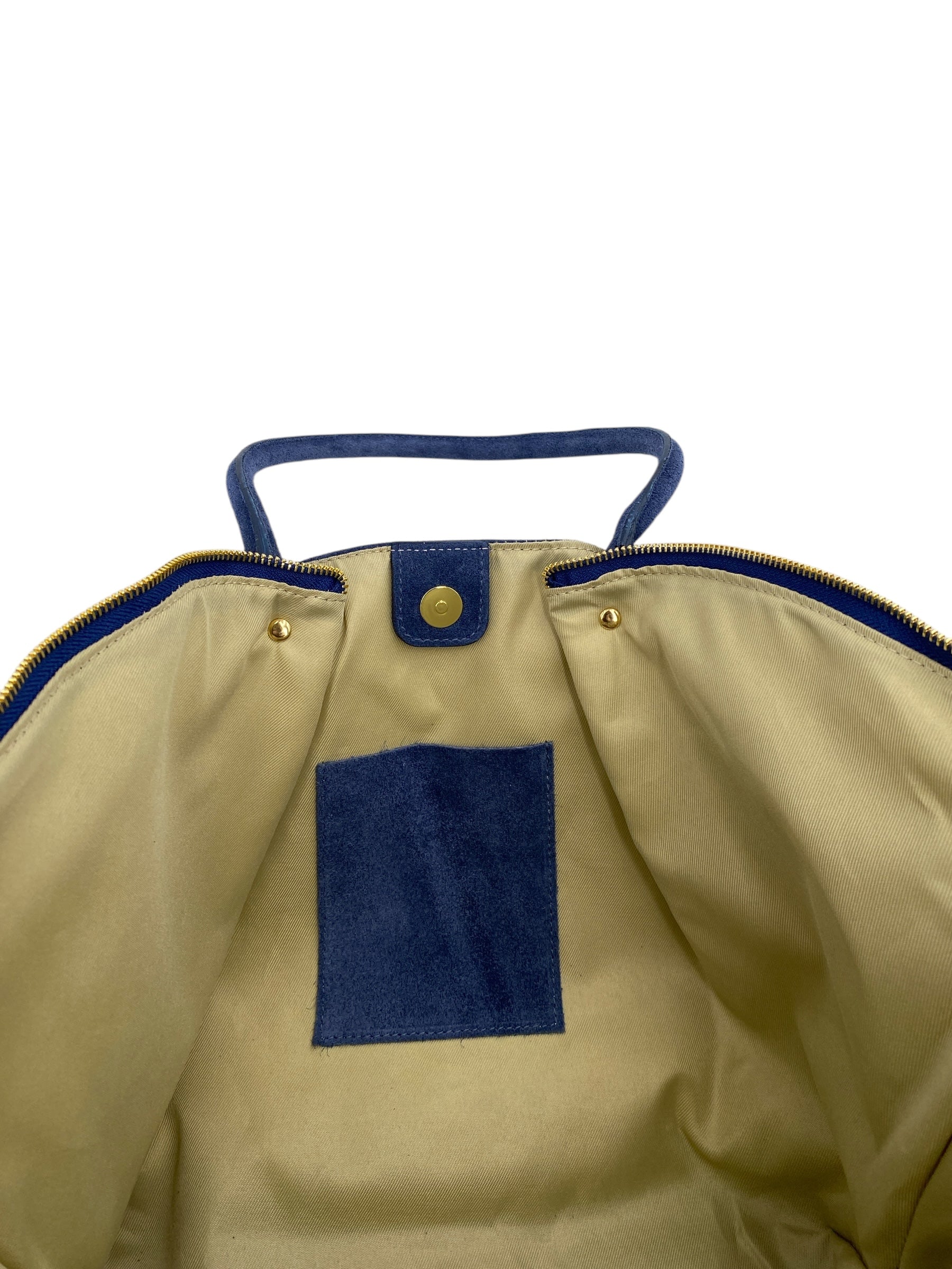 Babette – Damen-Hand- und Schulter-Shopper aus italienischem Wildleder mit doppelt verstärkten Griffen und geräumigem Innenraum