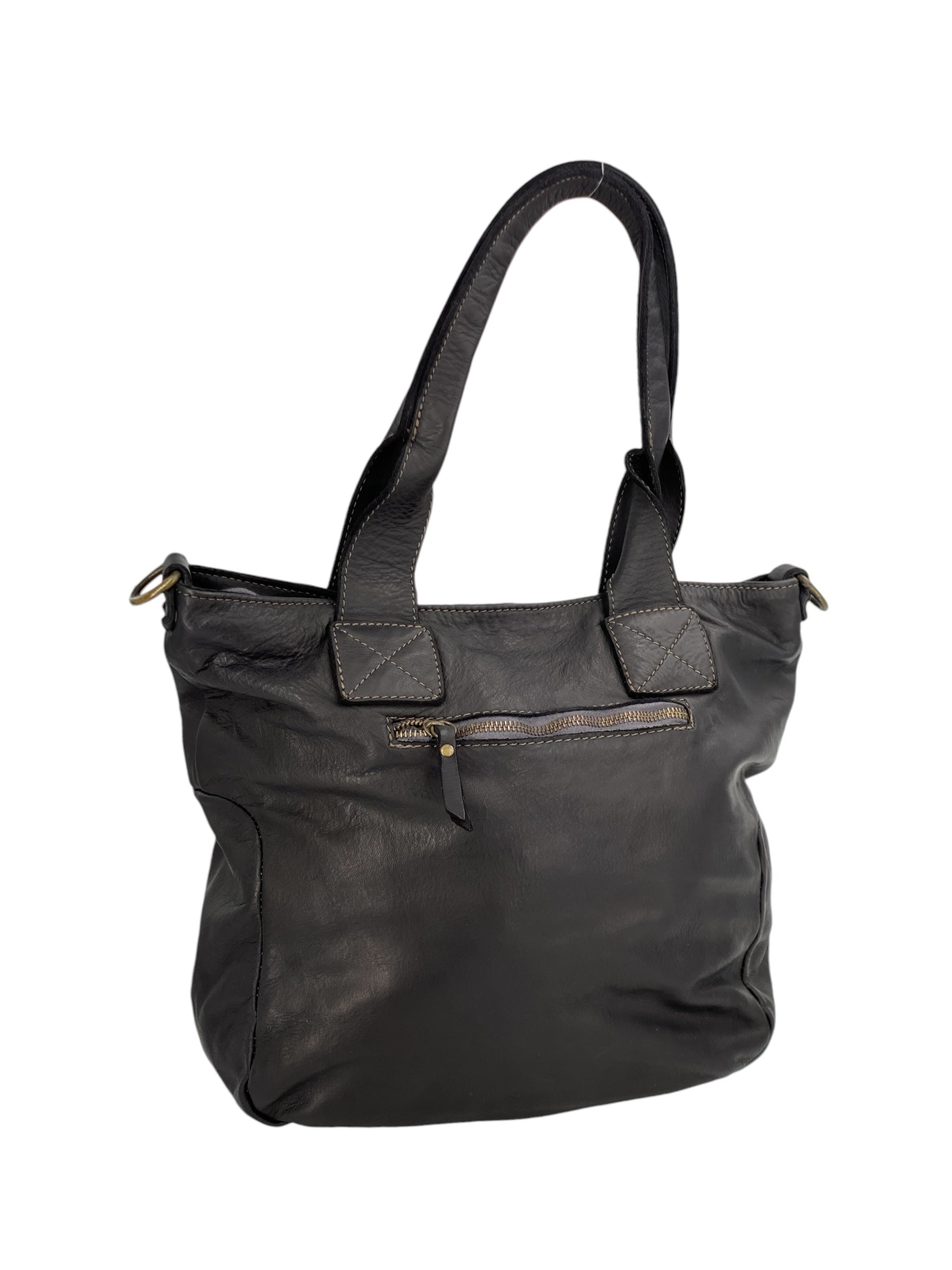 Mathilde – Damenhandtasche und Umhängetasche aus echtem italienischen Leder mit doppelt verstärkten Griffen und Innentaschen