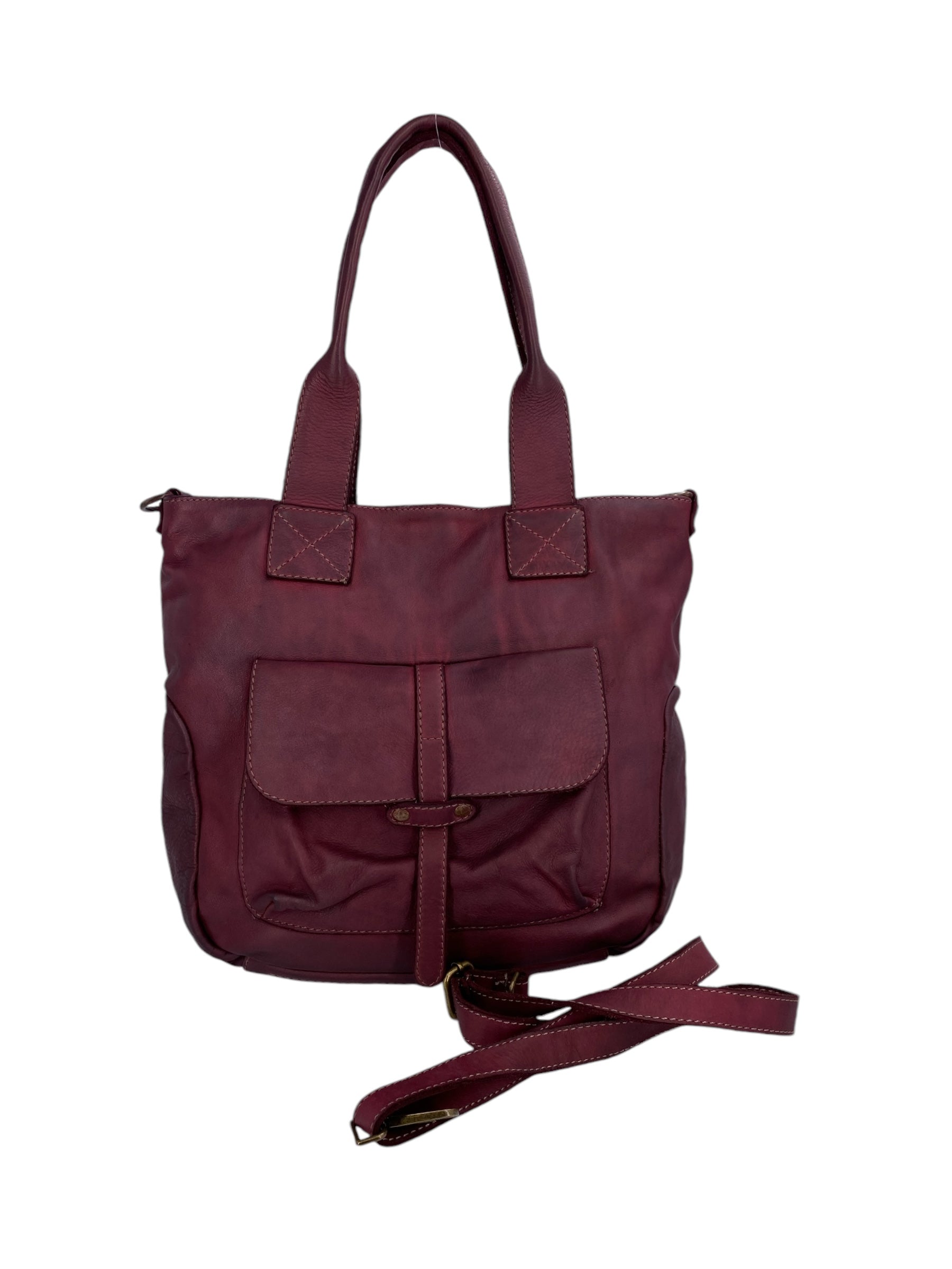 Mathilde – Damenhandtasche und Umhängetasche aus echtem italienischen Leder mit doppelt verstärkten Griffen und Innentaschen