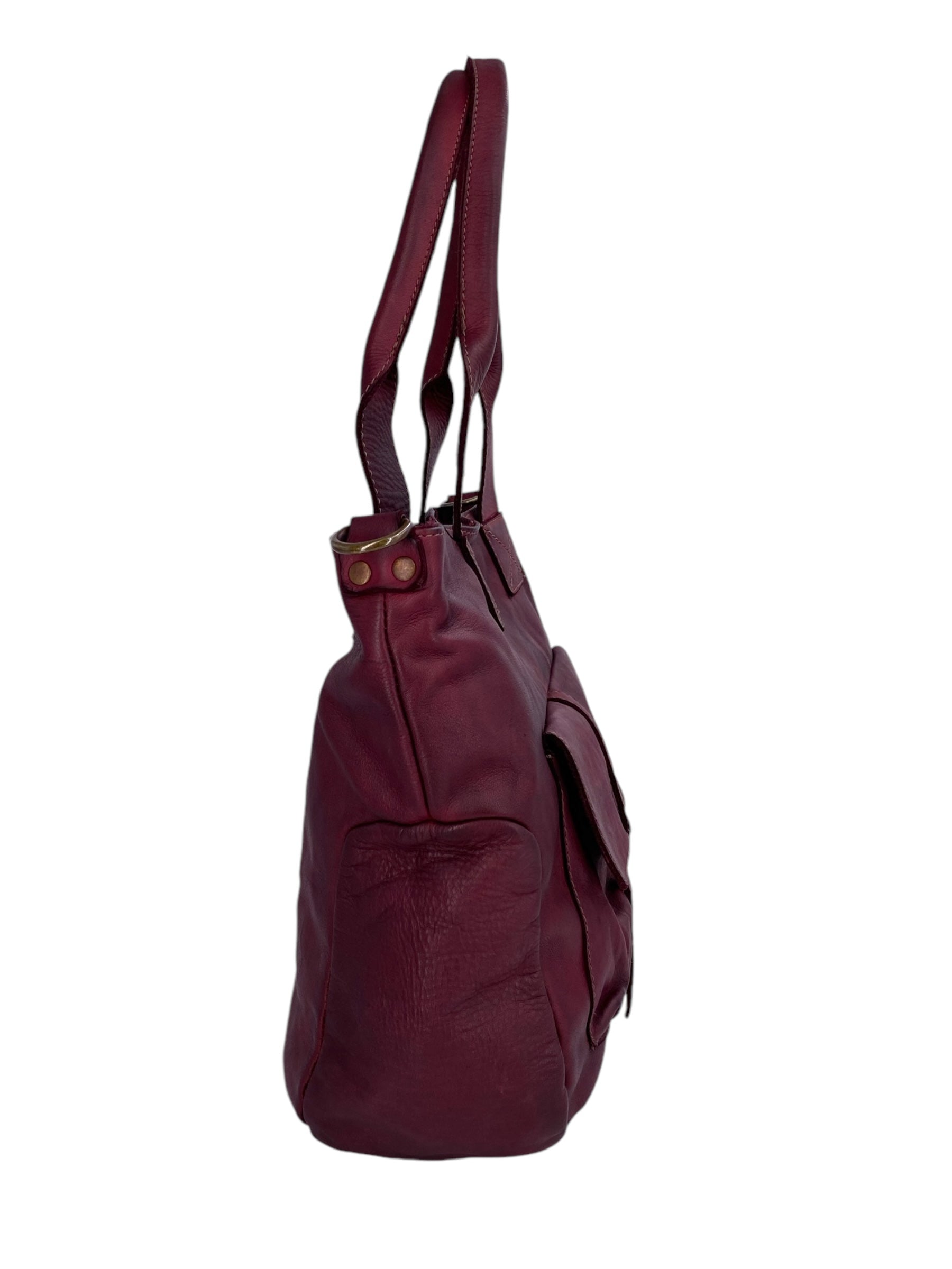 Mathilde – Damenhandtasche und Umhängetasche aus echtem italienischen Leder mit doppelt verstärkten Griffen und Innentaschen