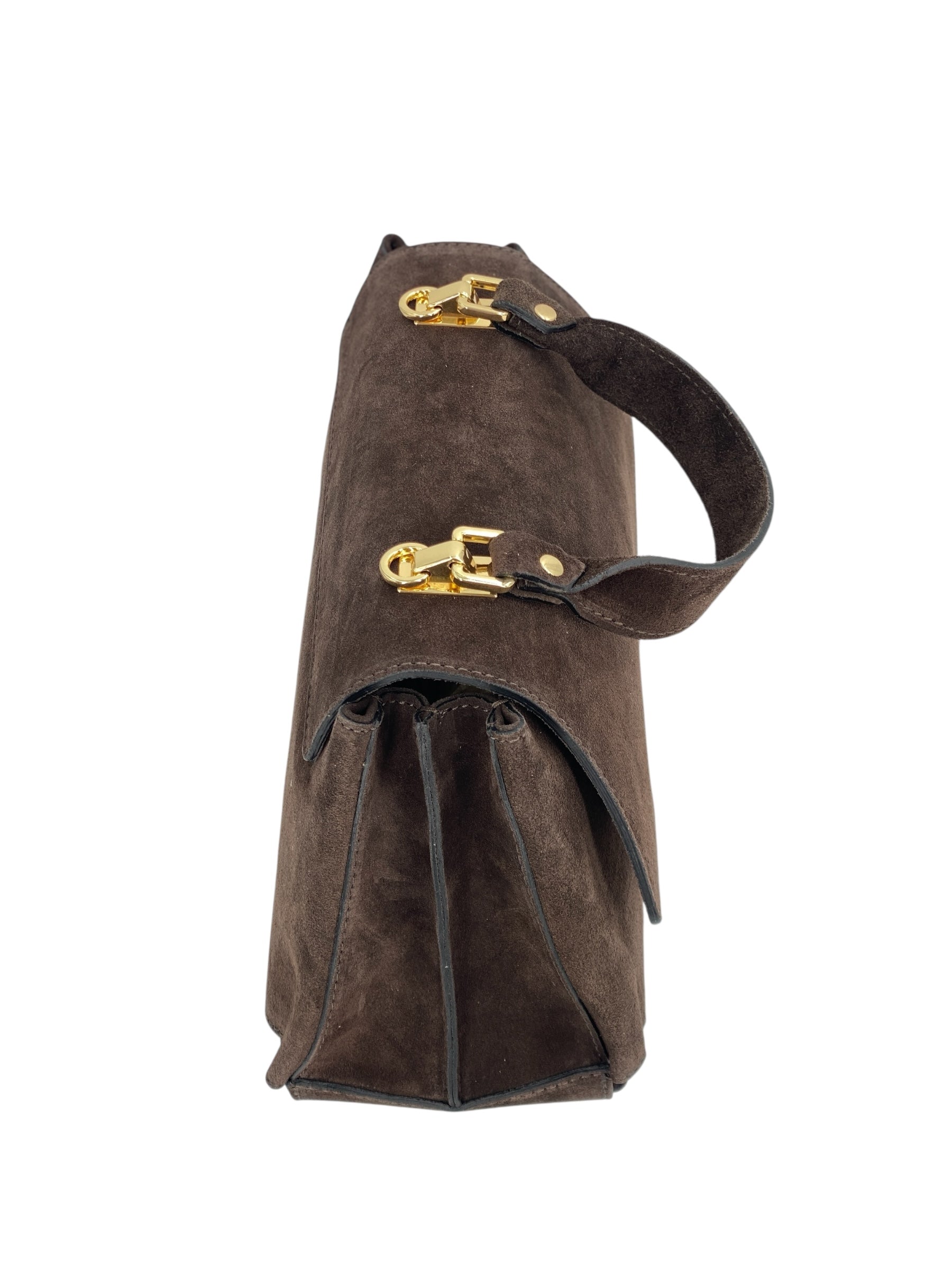 Marguerite – Damenhandtasche und Umhängetasche aus echtem italienischen Leder mit verstärktem Griff und Metallfüßen