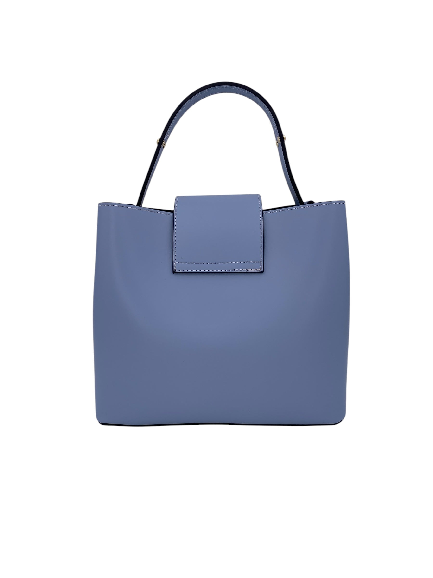 Amelie – Women's handbag and shoulder bag in genuine Italian leather with reinforced bottom and gold feet