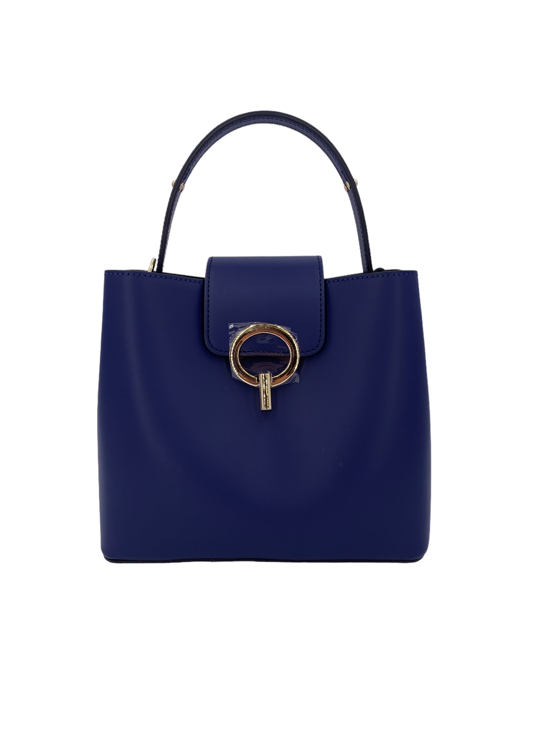 Amelie – Women's handbag and shoulder bag in genuine Italian leather with reinforced bottom and gold feet