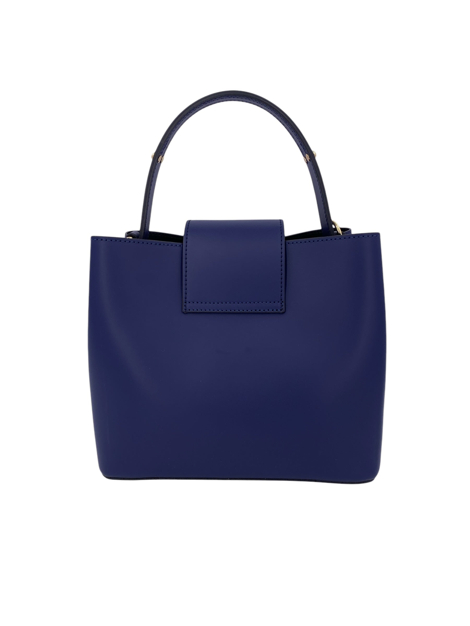 Amelie – Women's handbag and shoulder bag in genuine Italian leather with reinforced bottom and gold feet