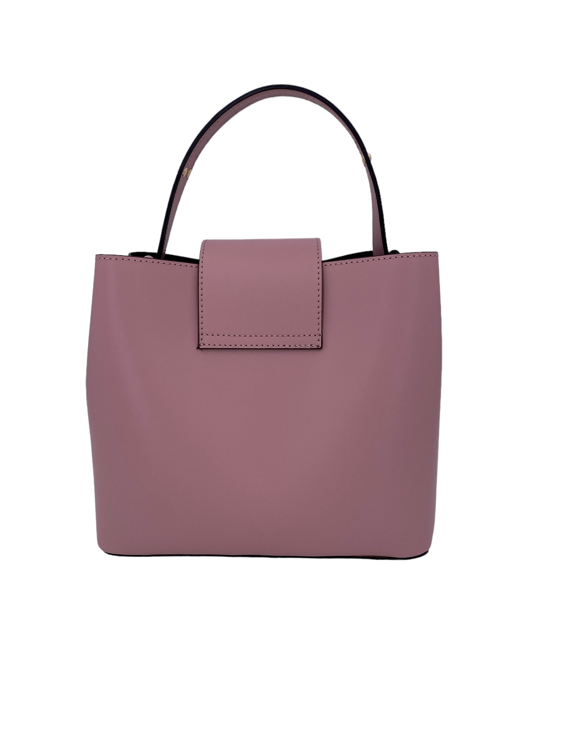 Amelie – Women's handbag and shoulder bag in genuine Italian leather with reinforced bottom and gold feet