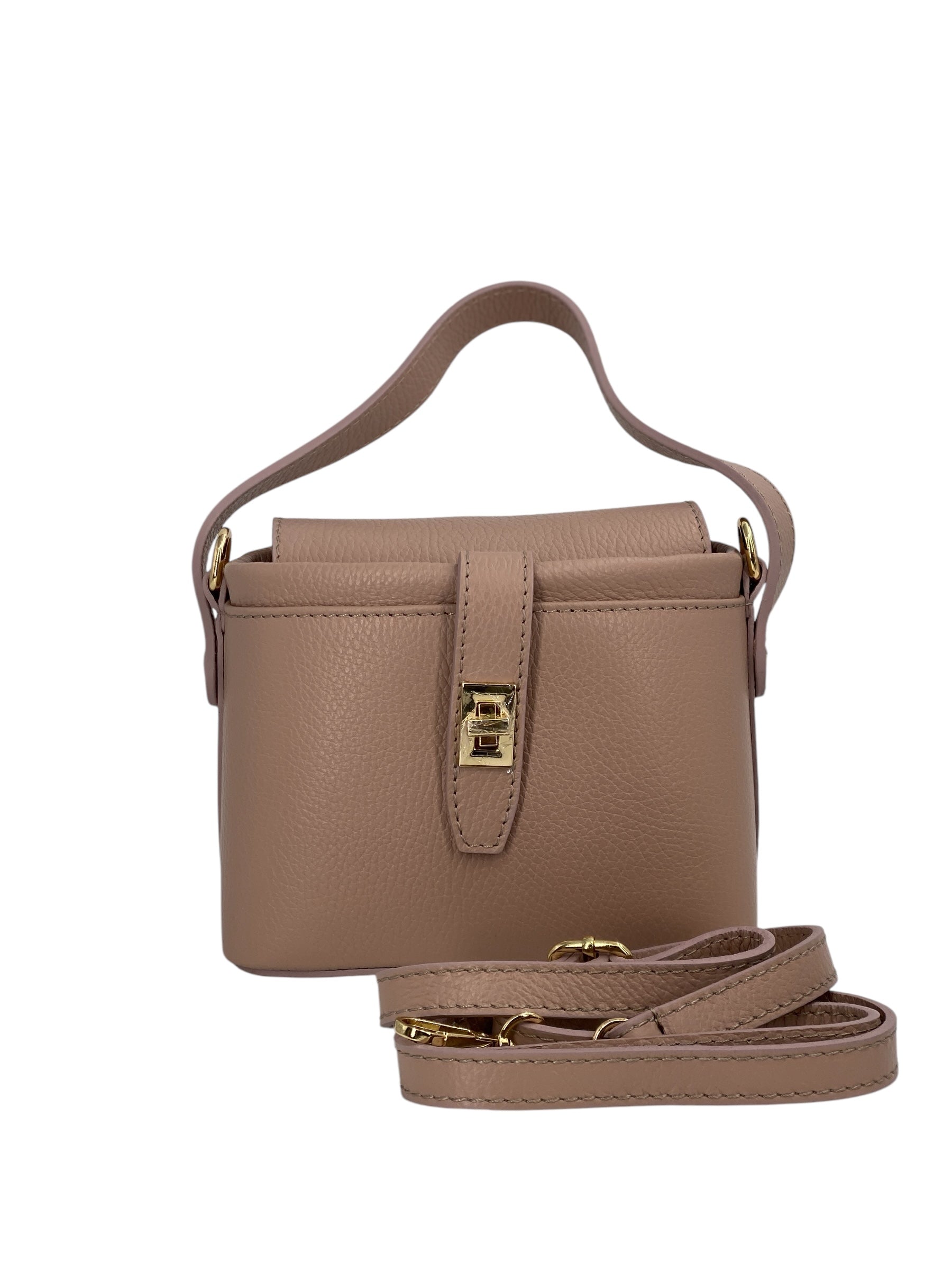Vivienne – Damenhandtasche und Umhängetasche aus echtem italienischen Leder mit verstärktem Boden