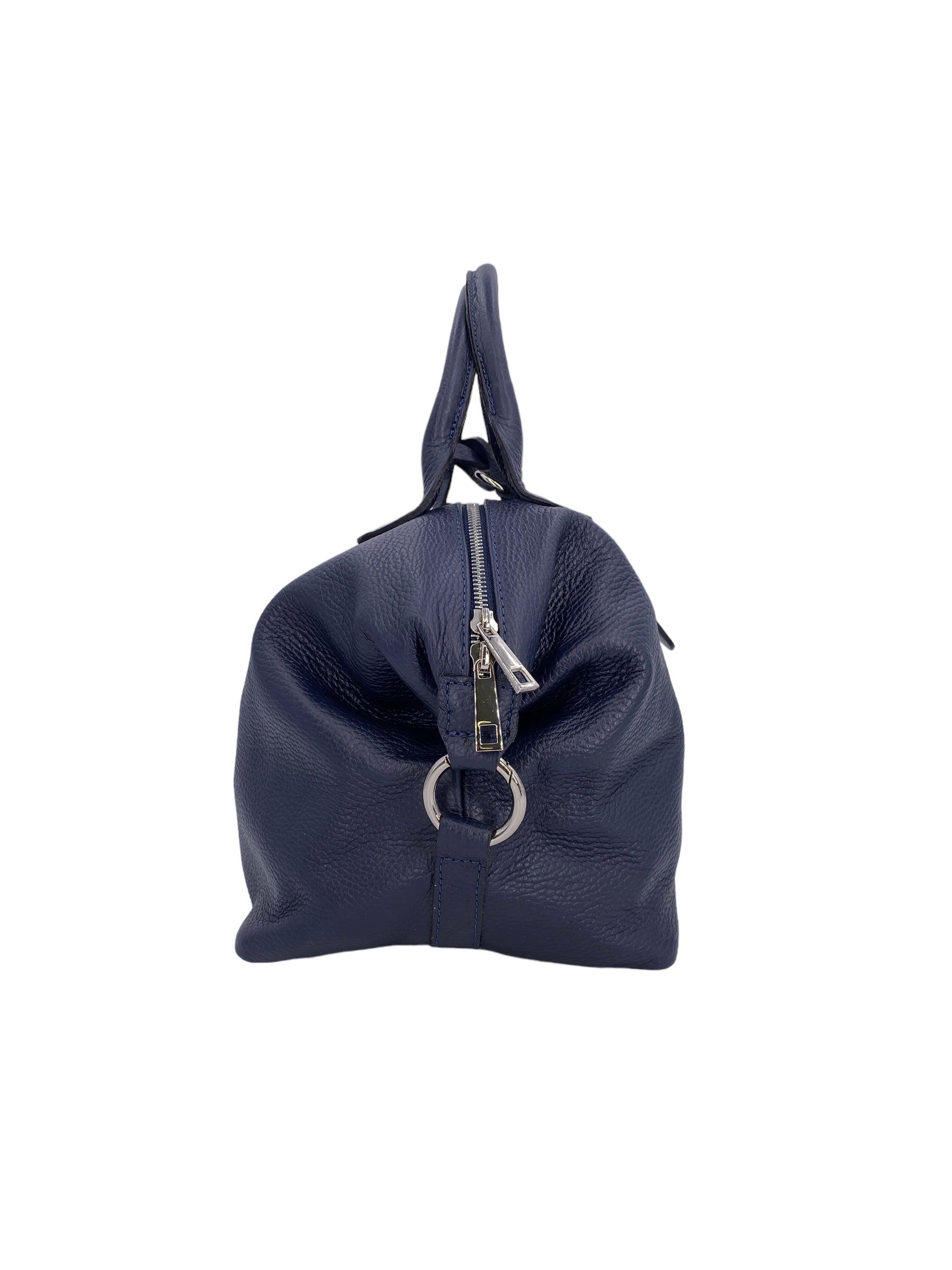 Eleonore – Damenhandtasche und Umhängetasche aus echtem italienischen Leder mit großem Mittelfach