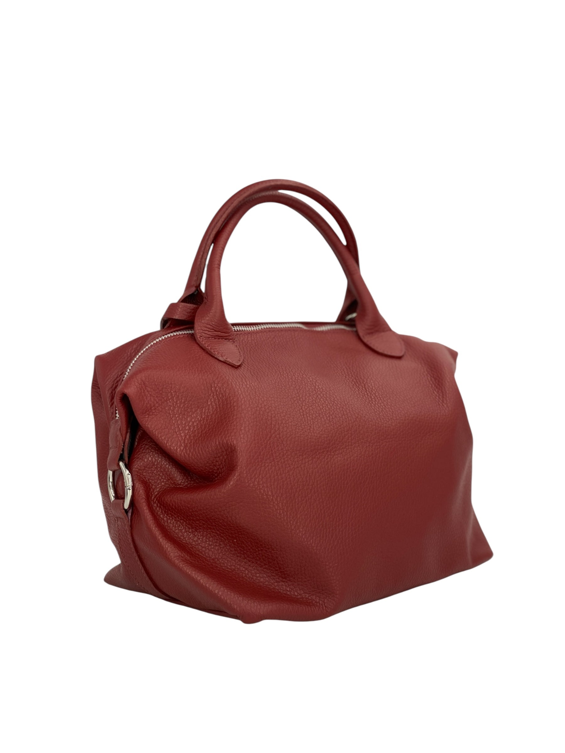 Eleonore – Damenhandtasche und Umhängetasche aus echtem italienischen Leder mit großem Mittelfach