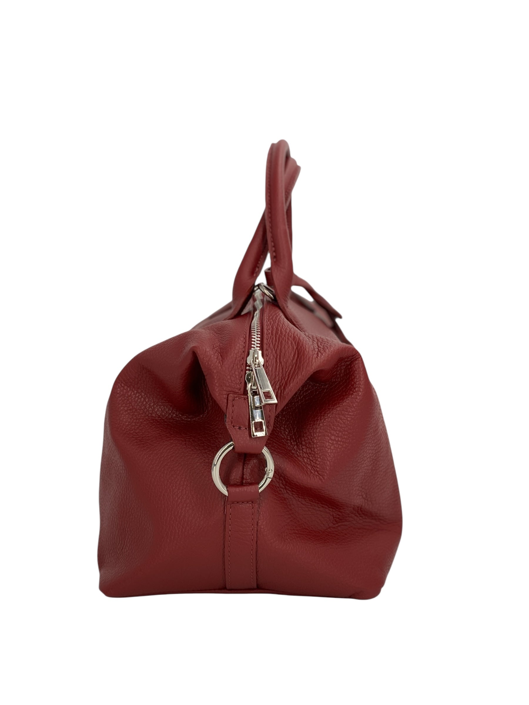 Eleonore – Damenhandtasche und Umhängetasche aus echtem italienischen Leder mit großem Mittelfach