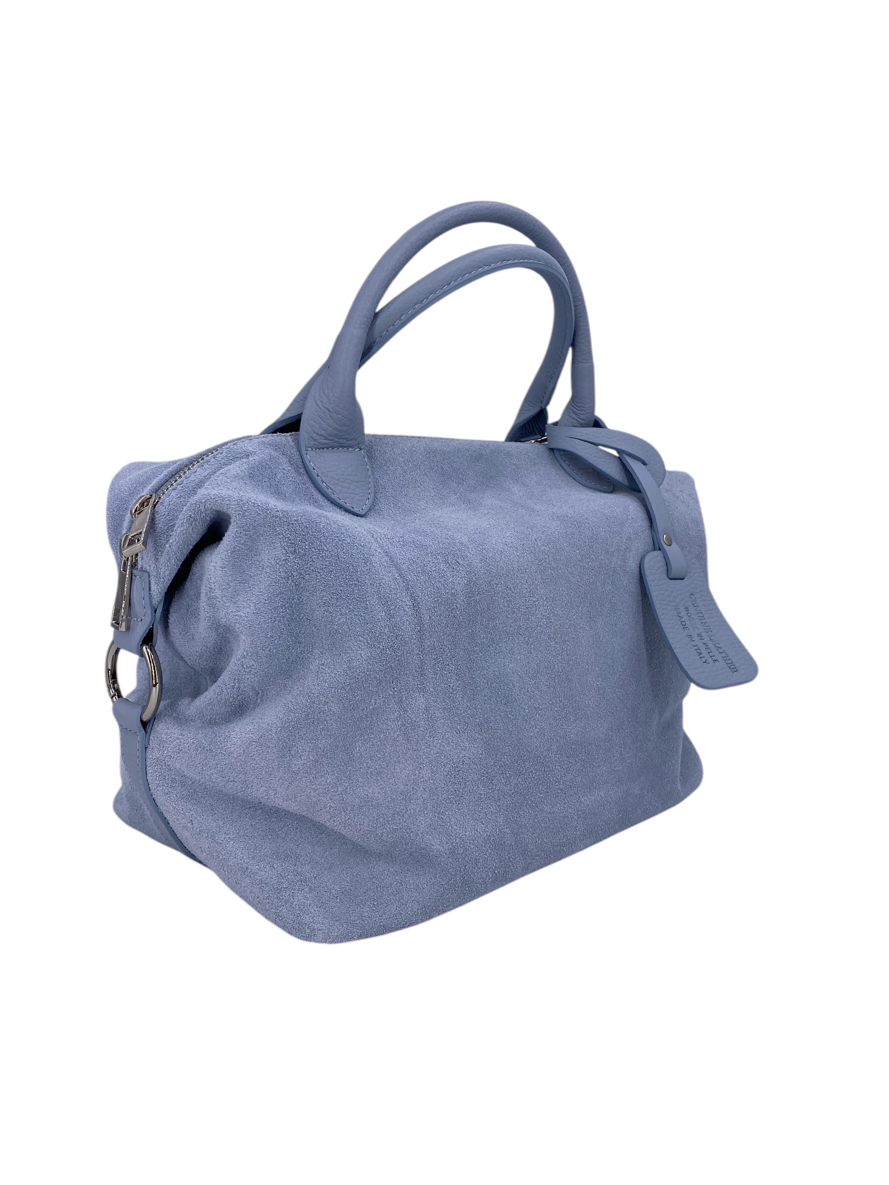 Eleonore – Damenhandtasche und Umhängetasche aus echtem italienischen Leder mit großem Mittelfach