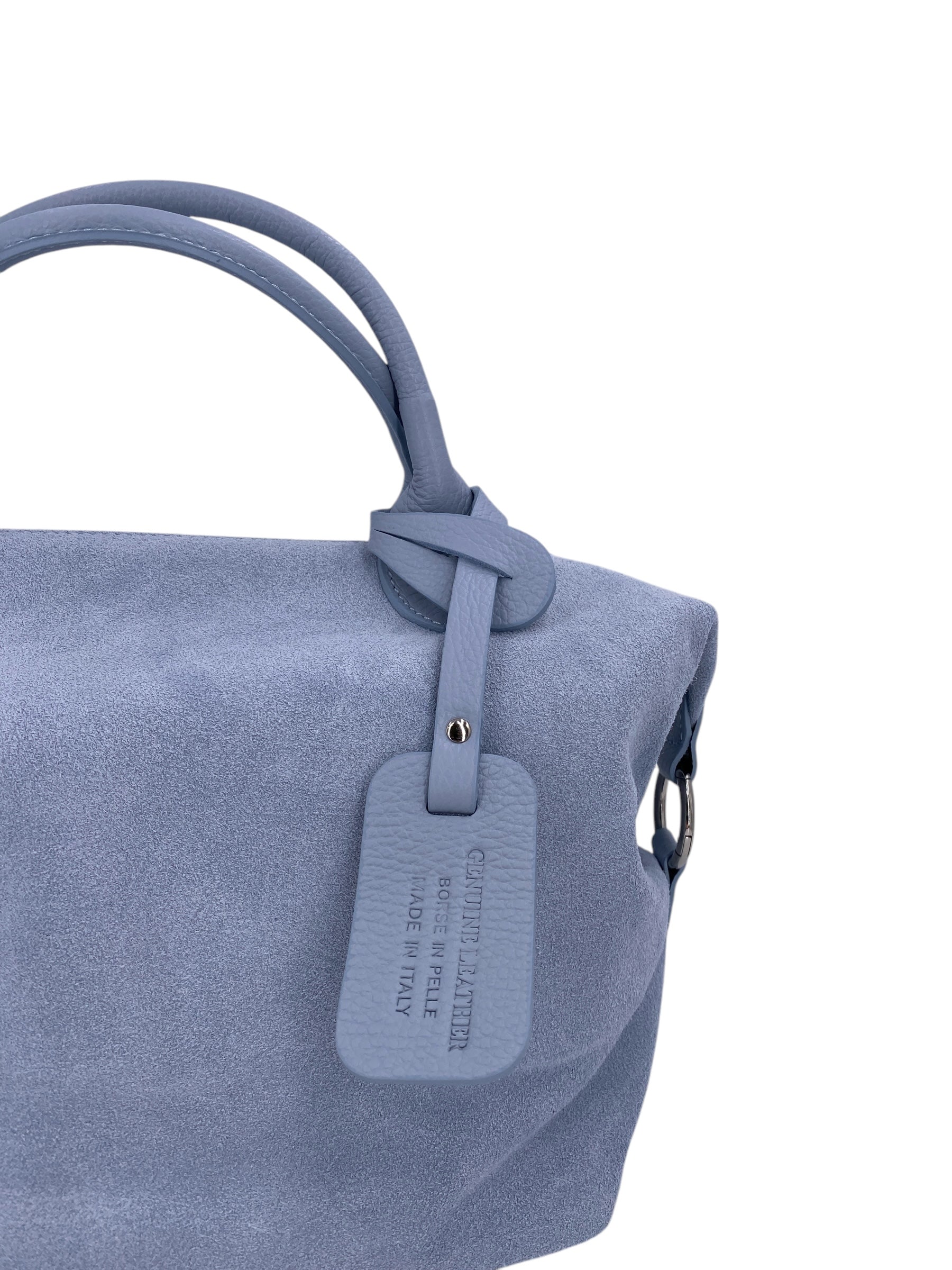 Eleonore – Damenhandtasche und Umhängetasche aus echtem italienischen Leder mit großem Mittelfach
