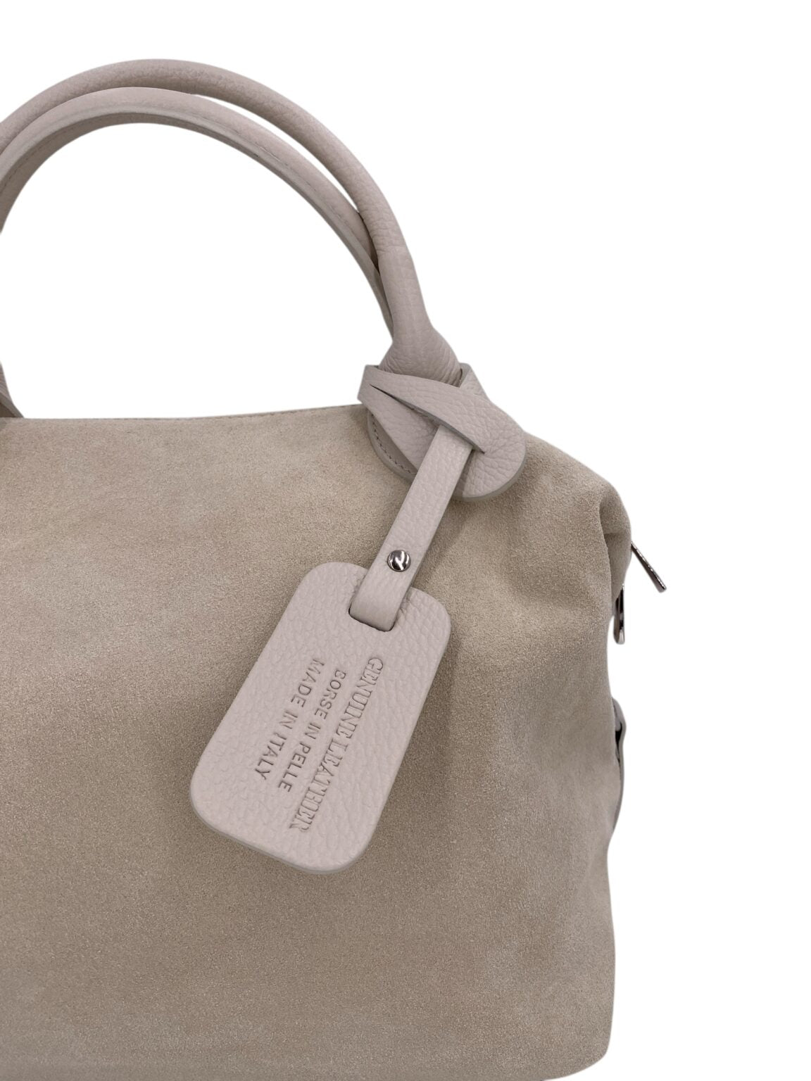 Eleonore – Damenhandtasche und Umhängetasche aus echtem italienischen Leder mit großem Mittelfach