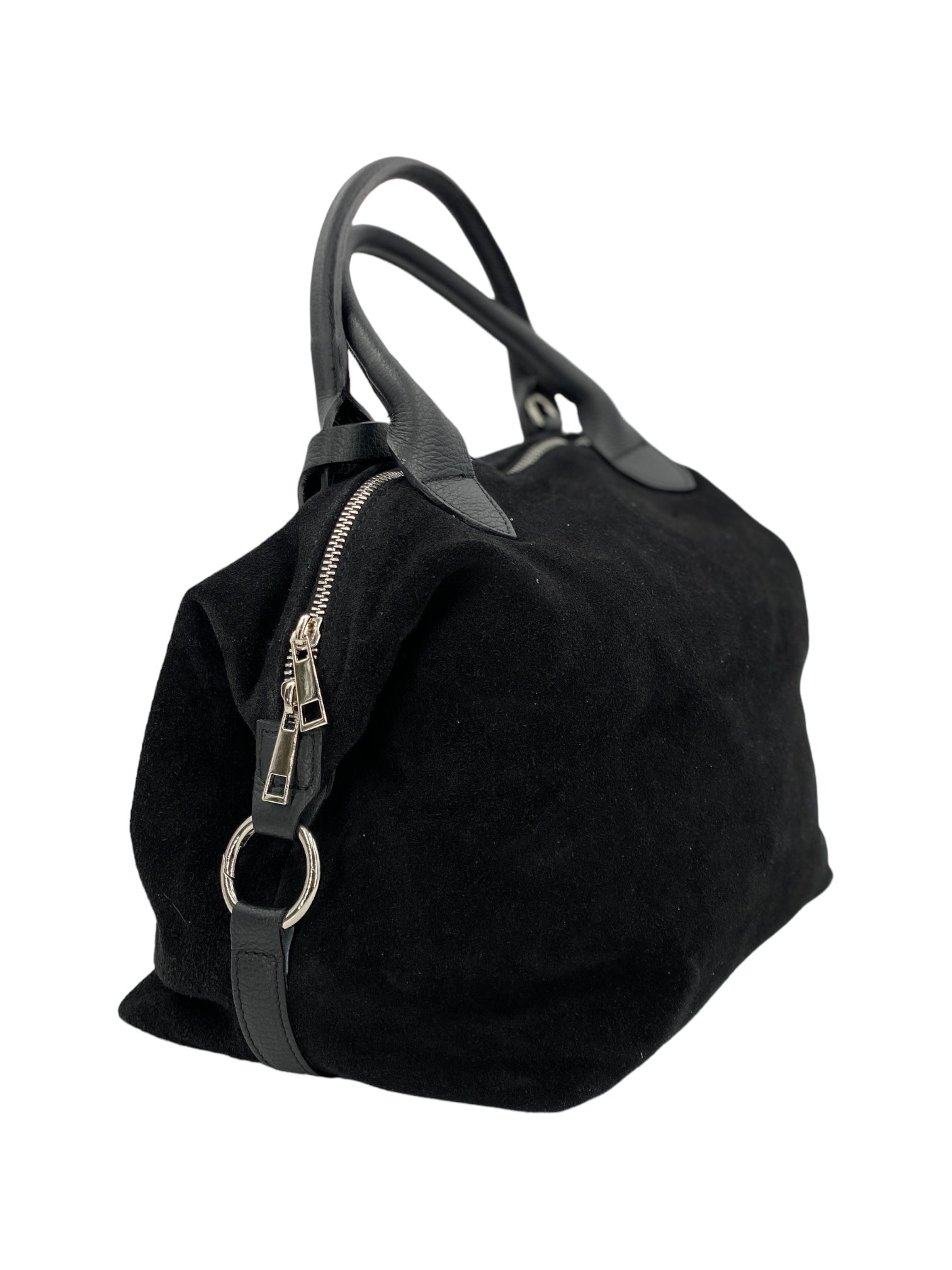 Eleonore – Damenhandtasche und Umhängetasche aus echtem italienischen Leder mit großem Mittelfach