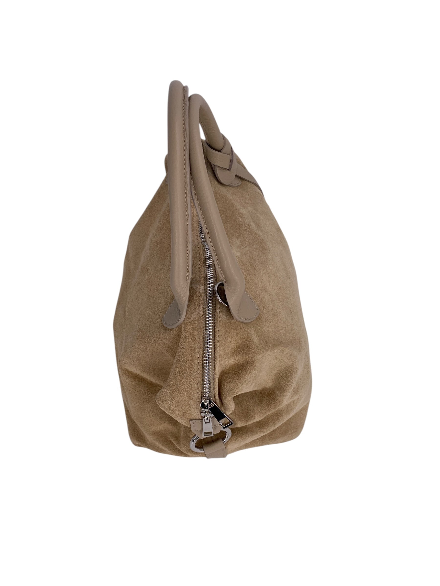 Eleonore – Damenhandtasche und Umhängetasche aus echtem italienischen Leder mit großem Mittelfach