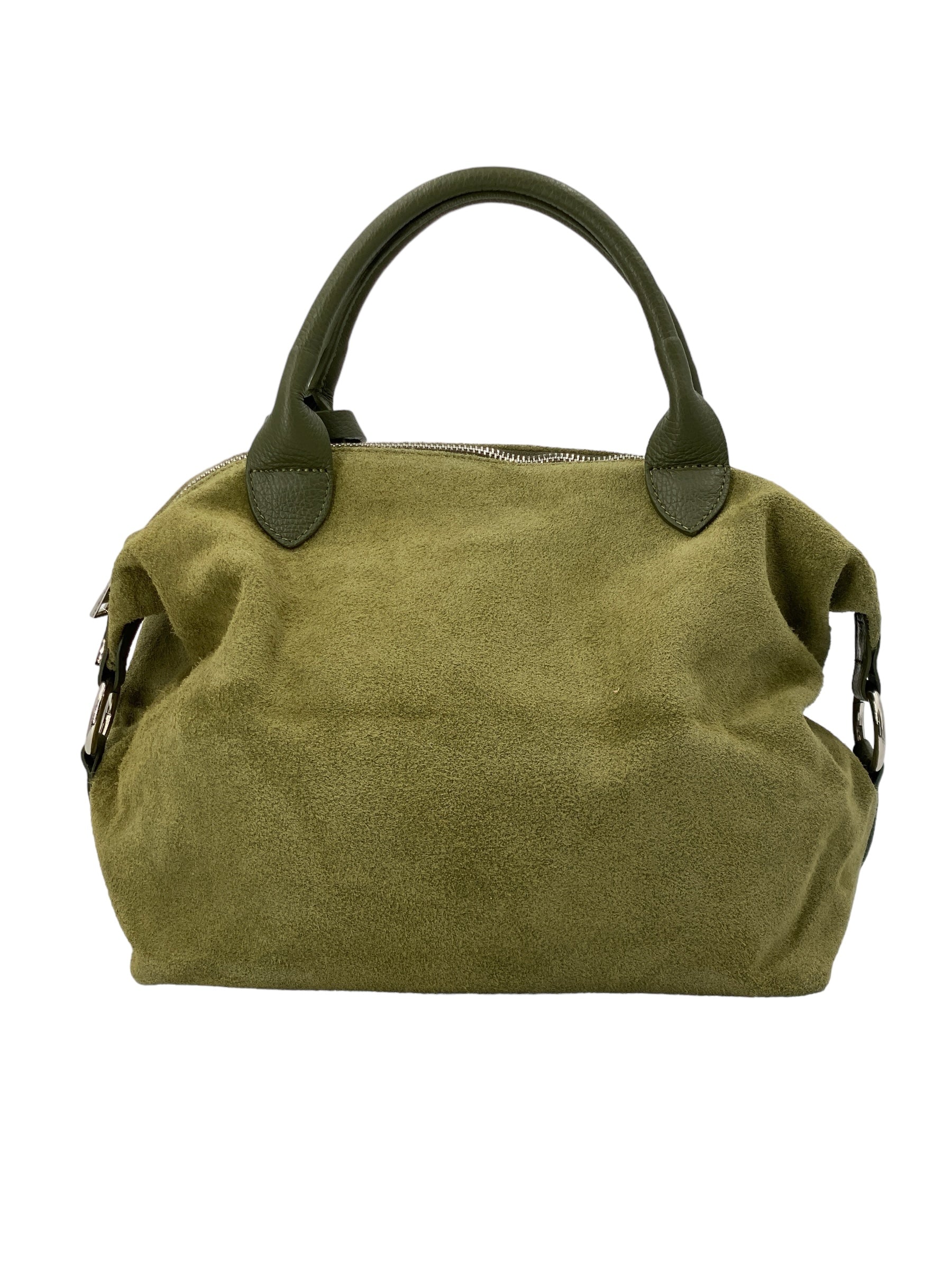 Eleonore – Damenhandtasche und Umhängetasche aus echtem italienischen Leder mit großem Mittelfach