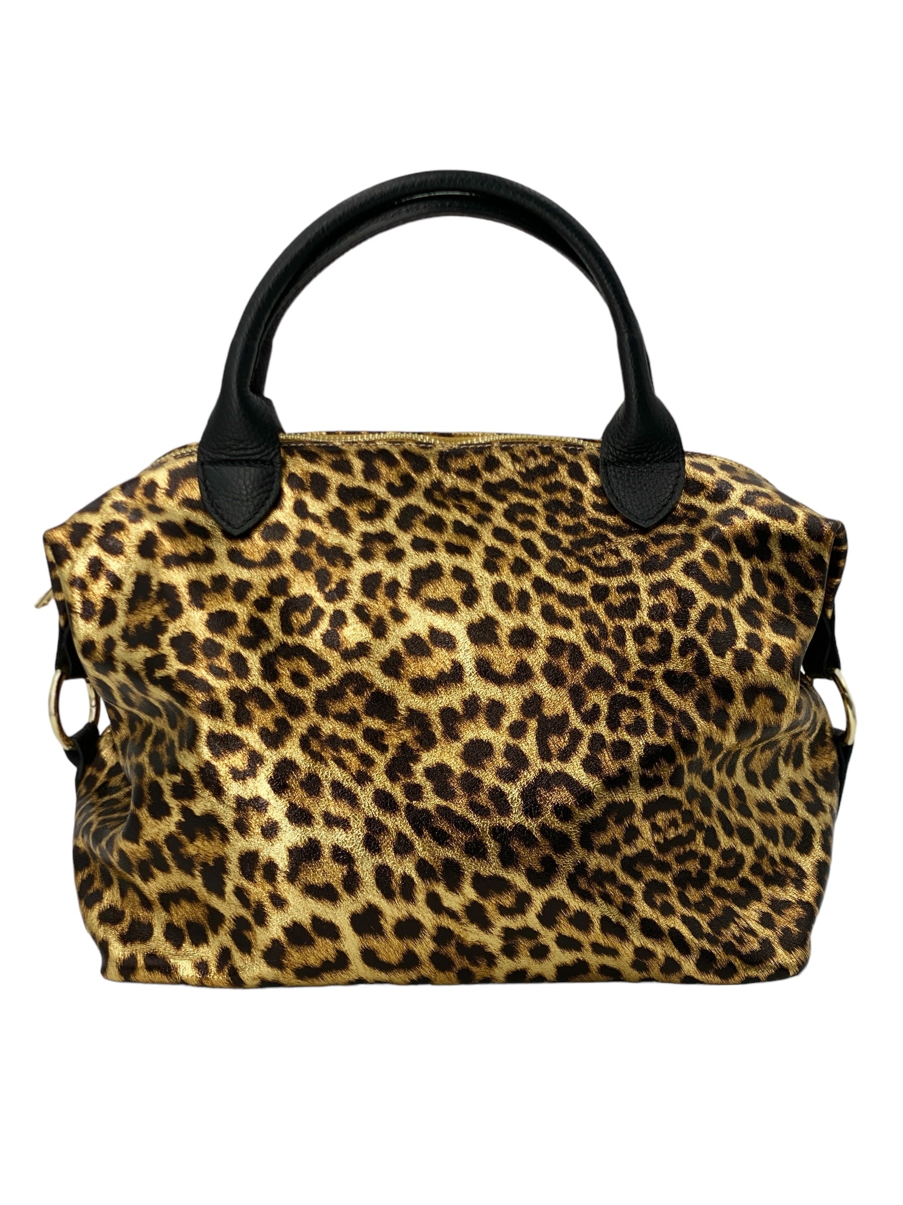 Eleonore – Damenhandtasche und Umhängetasche aus echtem italienischen Leder mit großem Mittelfach