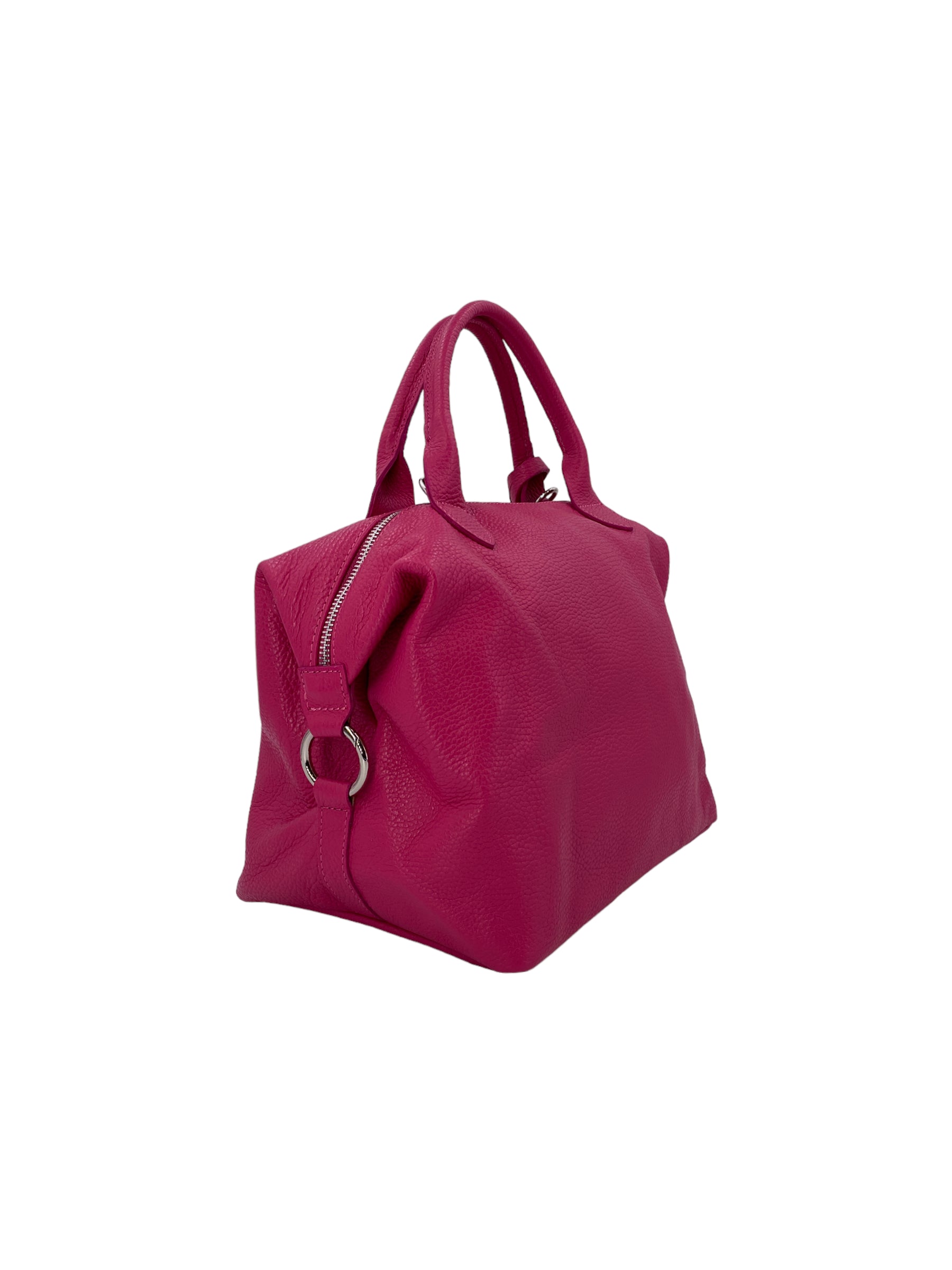 Eleonore – Damenhandtasche und Umhängetasche aus echtem italienischen Leder mit großem Mittelfach