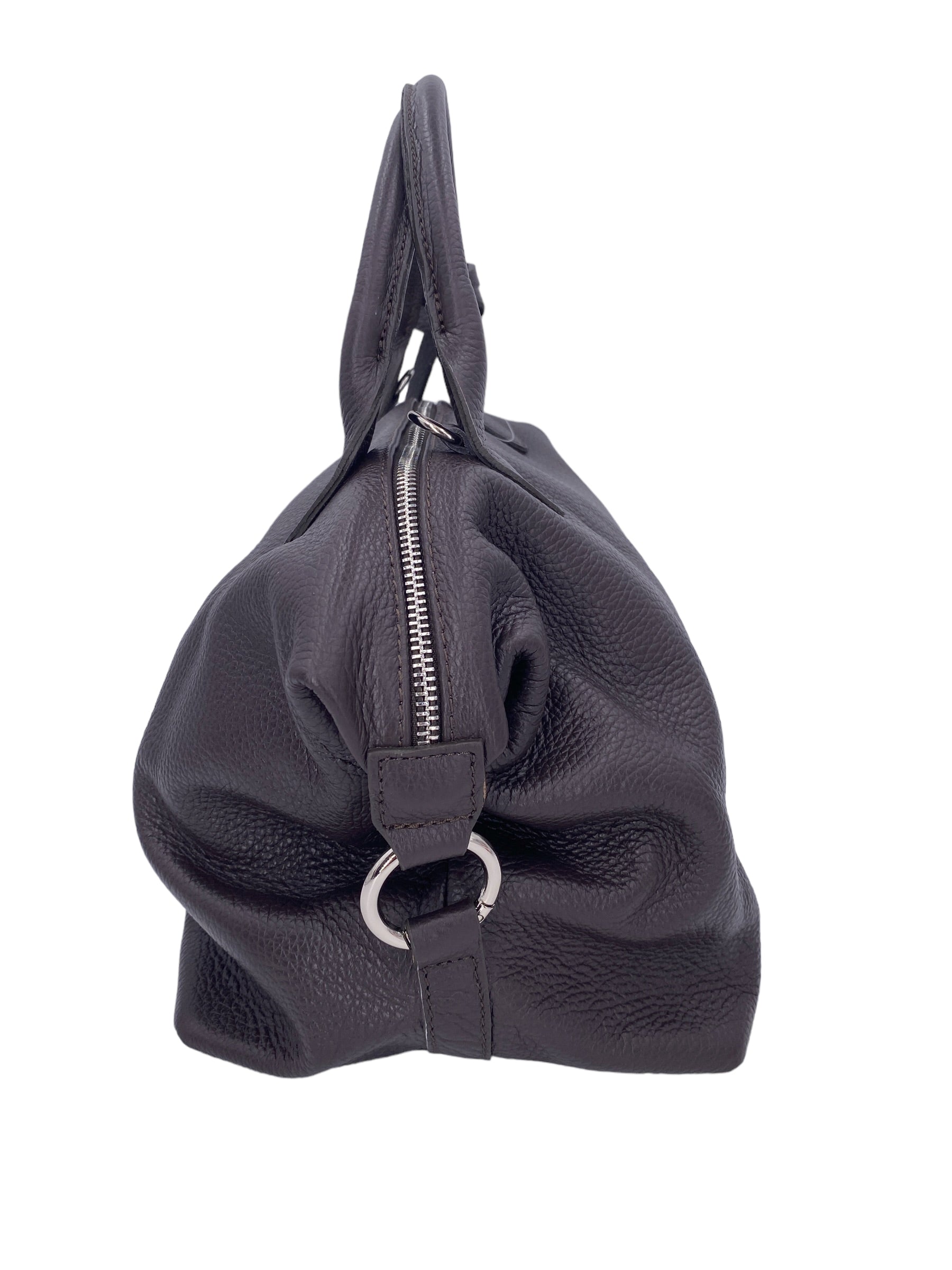 Eleonore – Damenhandtasche und Umhängetasche aus echtem italienischen Leder mit großem Mittelfach