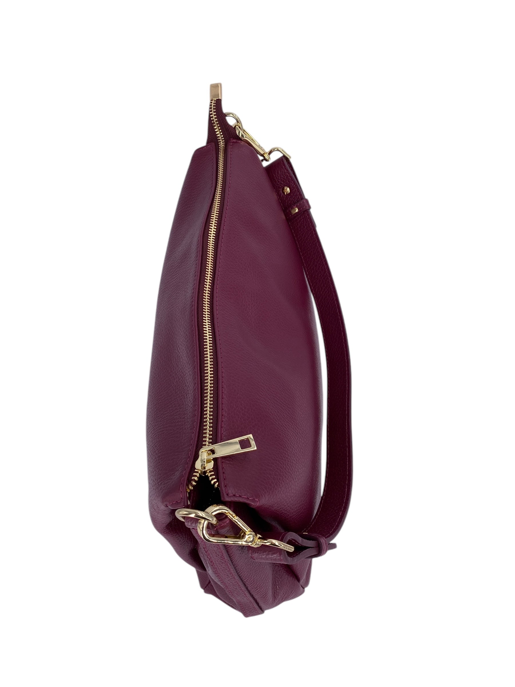 Solange – Damenhandtasche und Umhängetasche aus echtem italienischen Leder mit geräumigem und organisiertem Innenraum