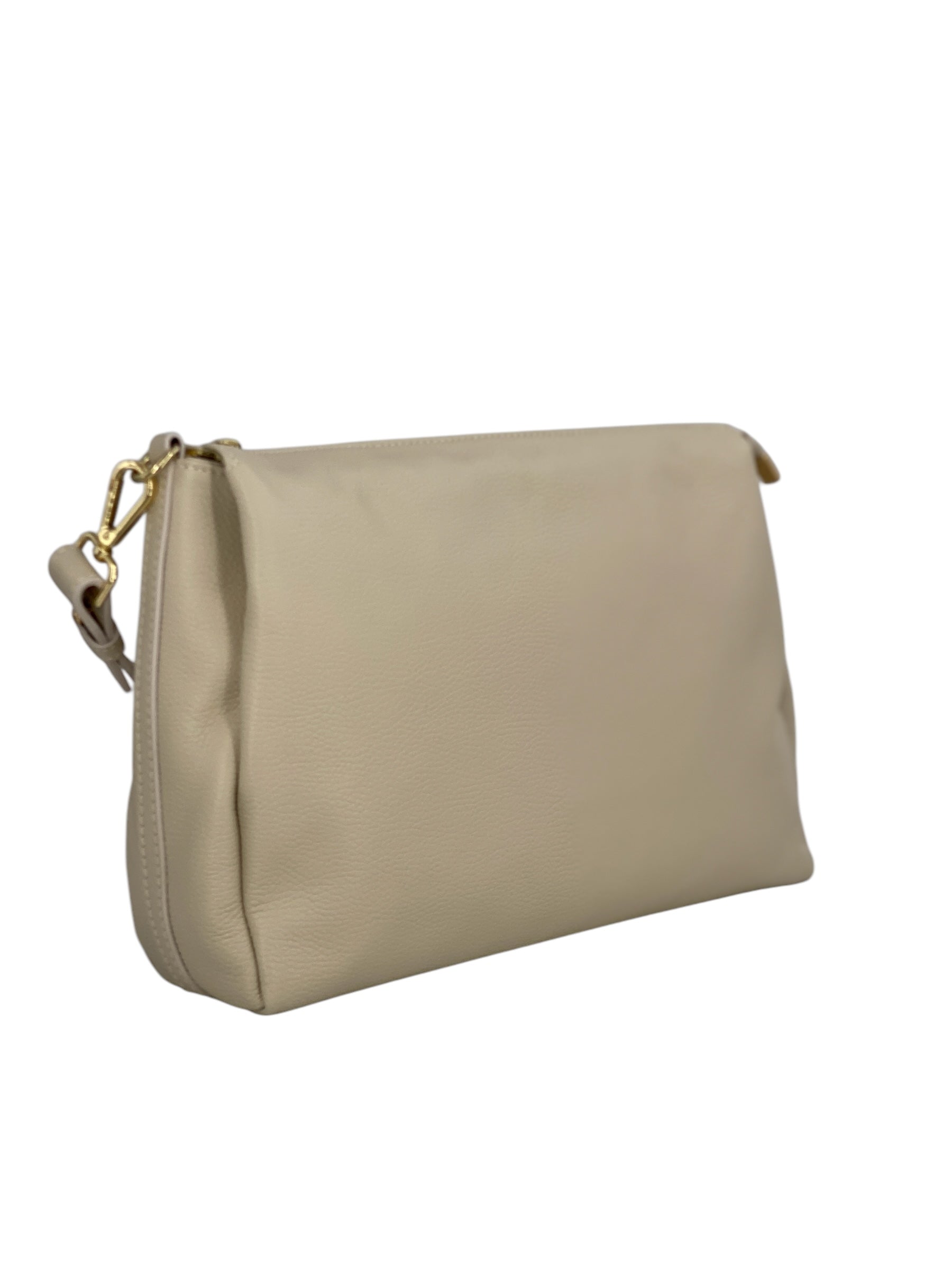 Solange – Damenhandtasche und Umhängetasche aus echtem italienischen Leder mit geräumigem und organisiertem Innenraum