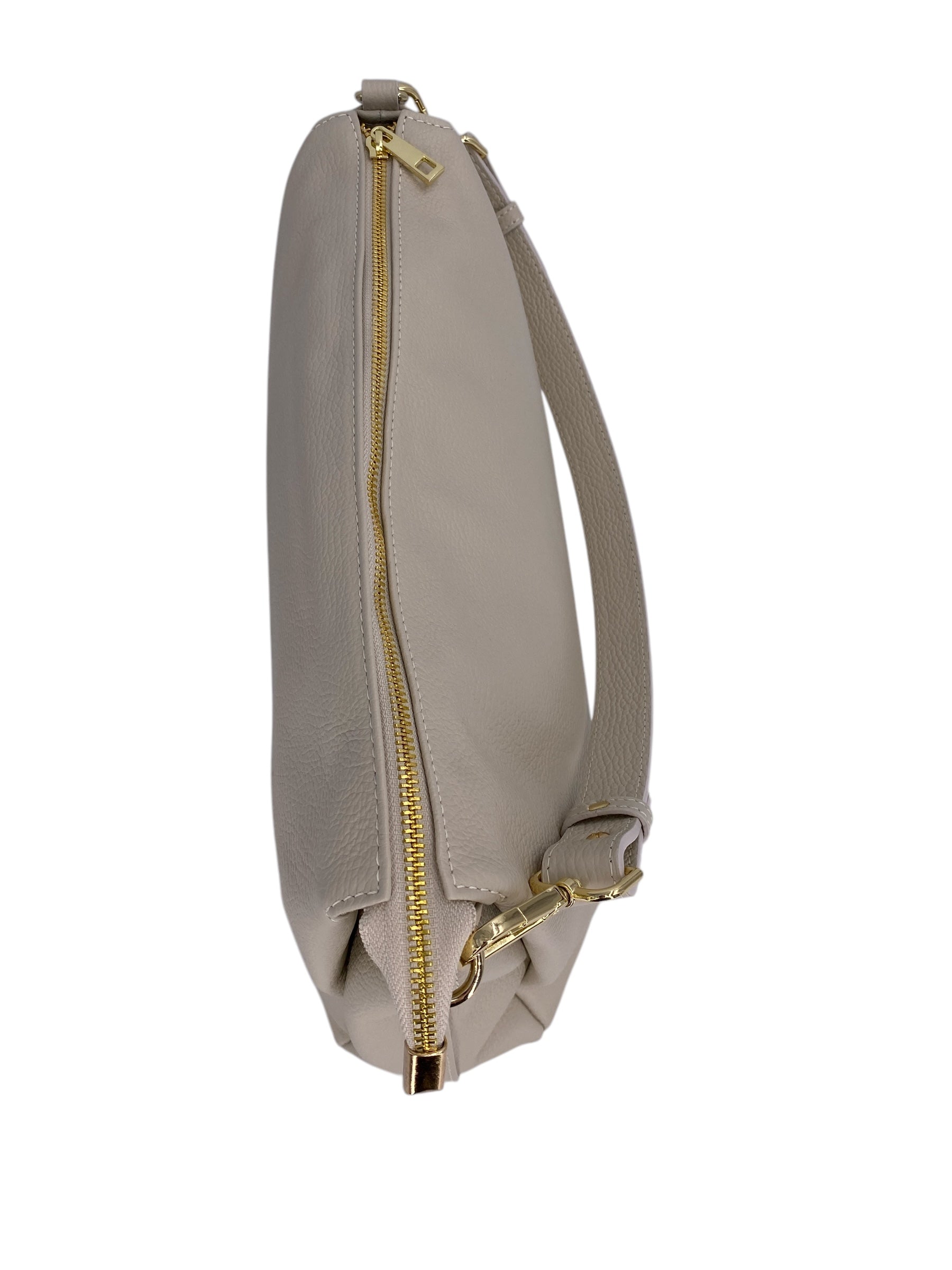 Solange – Damenhandtasche und Umhängetasche aus echtem italienischen Leder mit geräumigem und organisiertem Innenraum