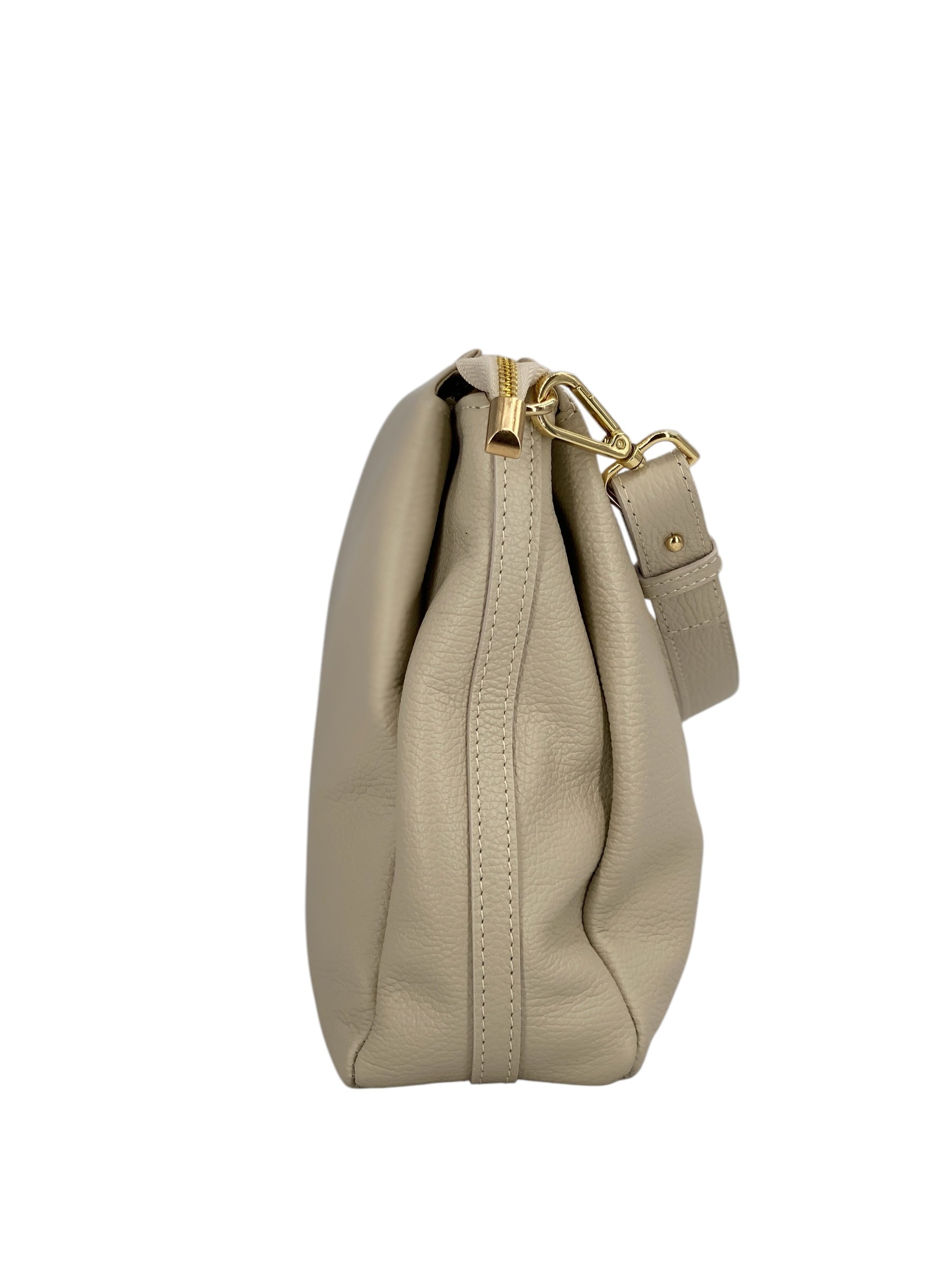 Solange – Damenhandtasche und Umhängetasche aus echtem italienischen Leder mit geräumigem und organisiertem Innenraum