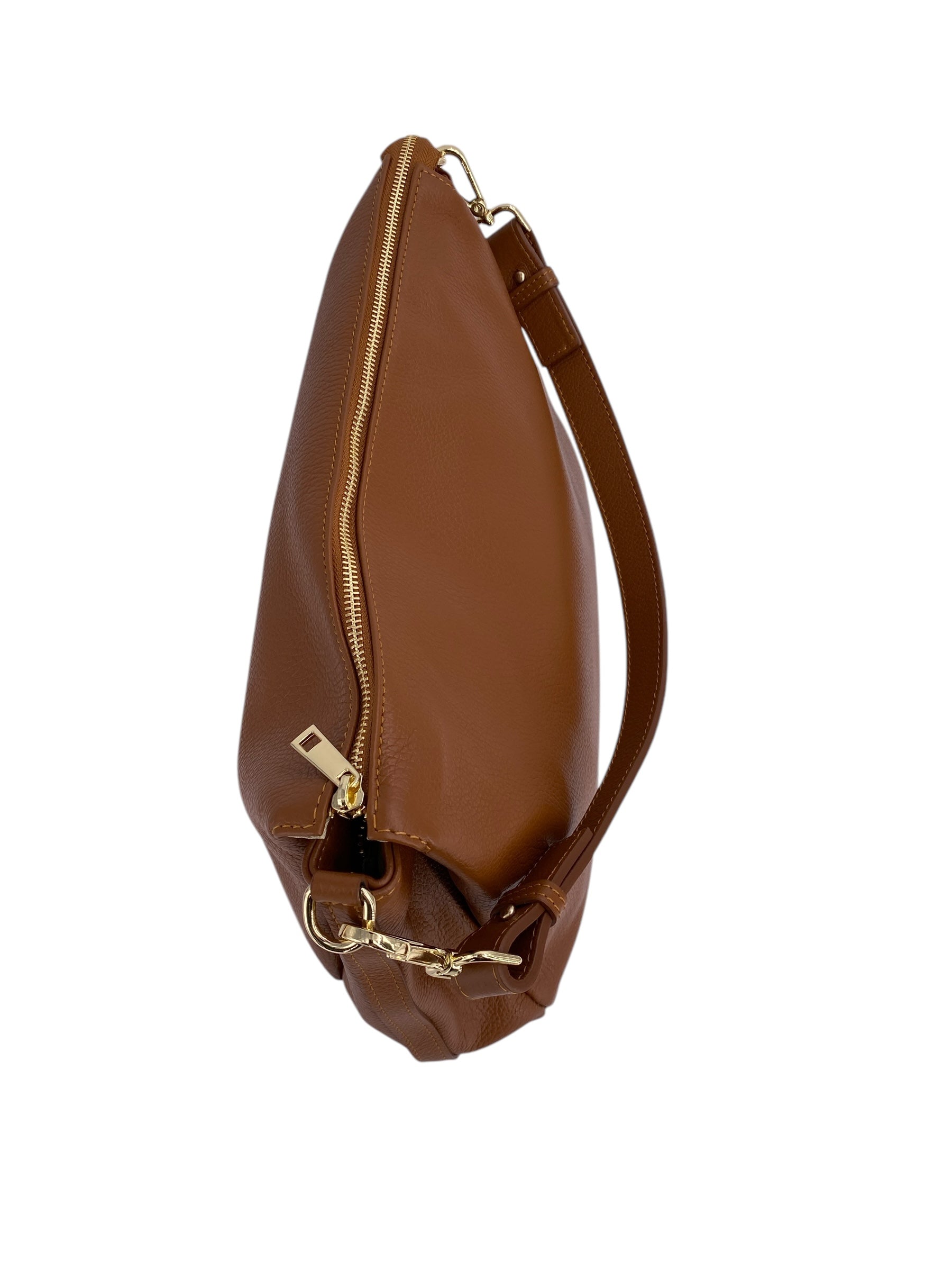 Solange – Damenhandtasche und Umhängetasche aus echtem italienischen Leder mit geräumigem und organisiertem Innenraum