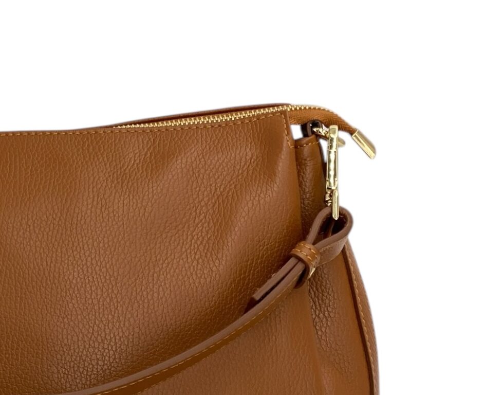 Solange – Damenhandtasche und Umhängetasche aus echtem italienischen Leder mit geräumigem und organisiertem Innenraum