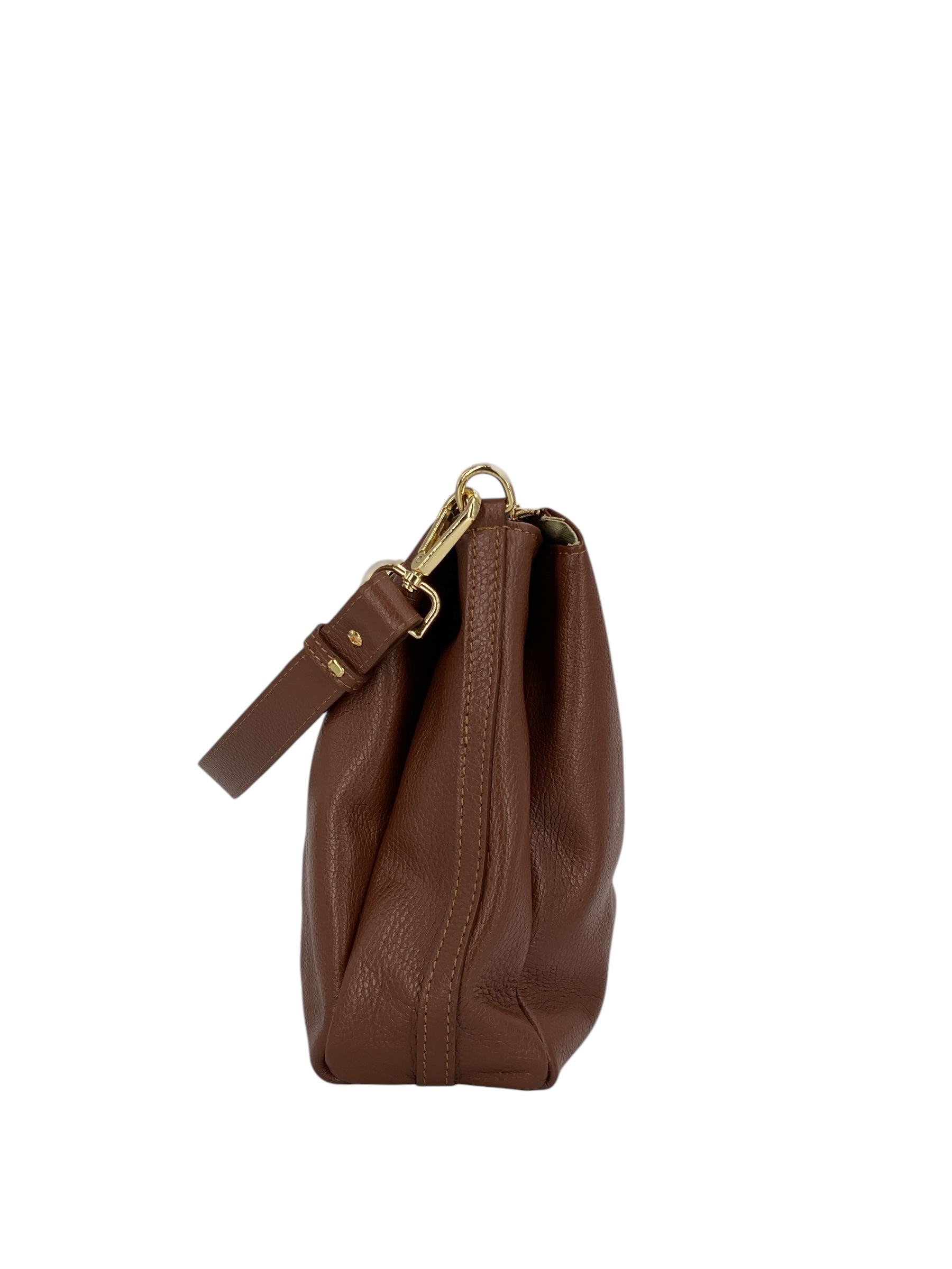 Solange – Damenhandtasche und Umhängetasche aus echtem italienischen Leder mit geräumigem und organisiertem Innenraum