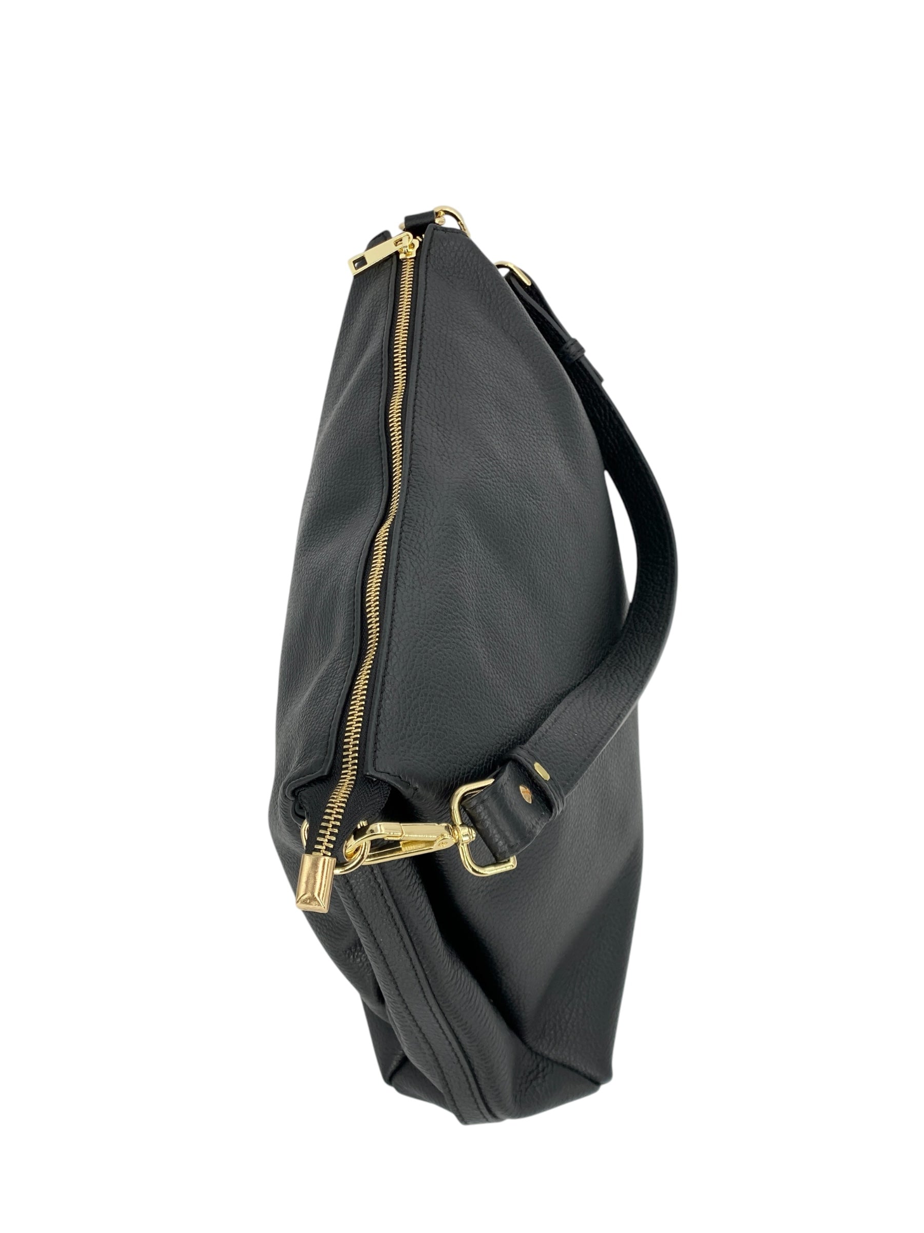 Solange – Damenhandtasche und Umhängetasche aus echtem italienischen Leder mit geräumigem und organisiertem Innenraum