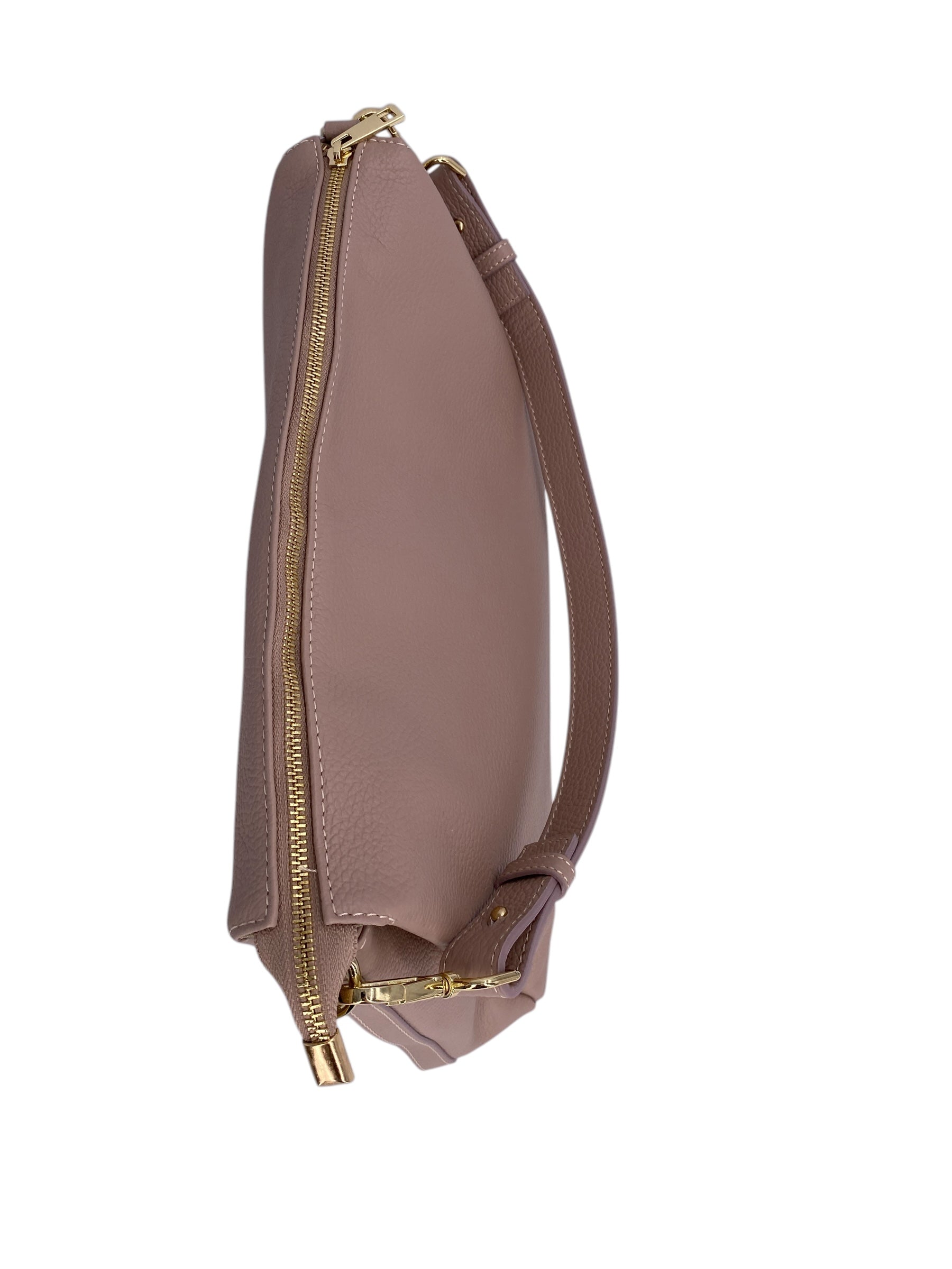 Solange – Damenhandtasche und Umhängetasche aus echtem italienischen Leder mit geräumigem und organisiertem Innenraum