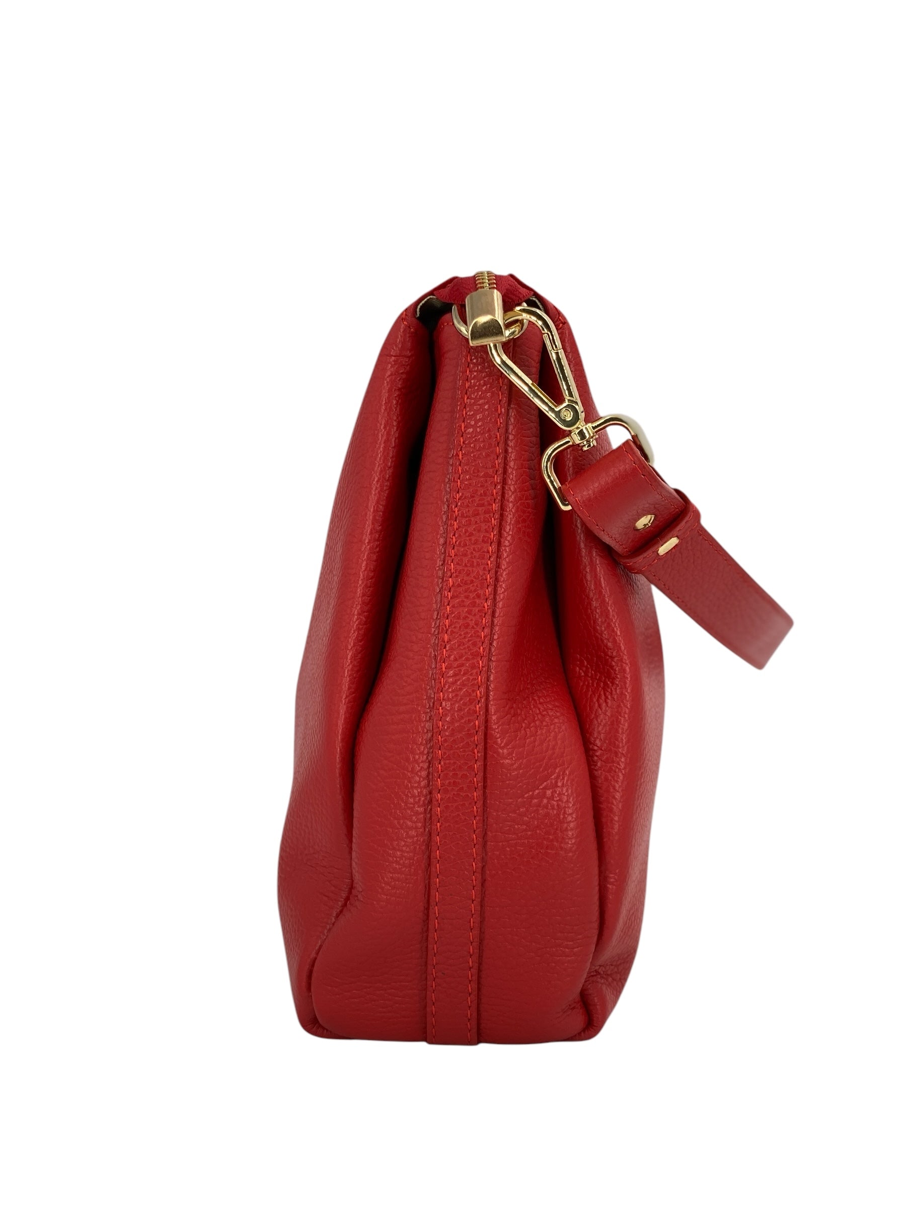 Solange – Damenhandtasche und Umhängetasche aus echtem italienischen Leder mit geräumigem und organisiertem Innenraum