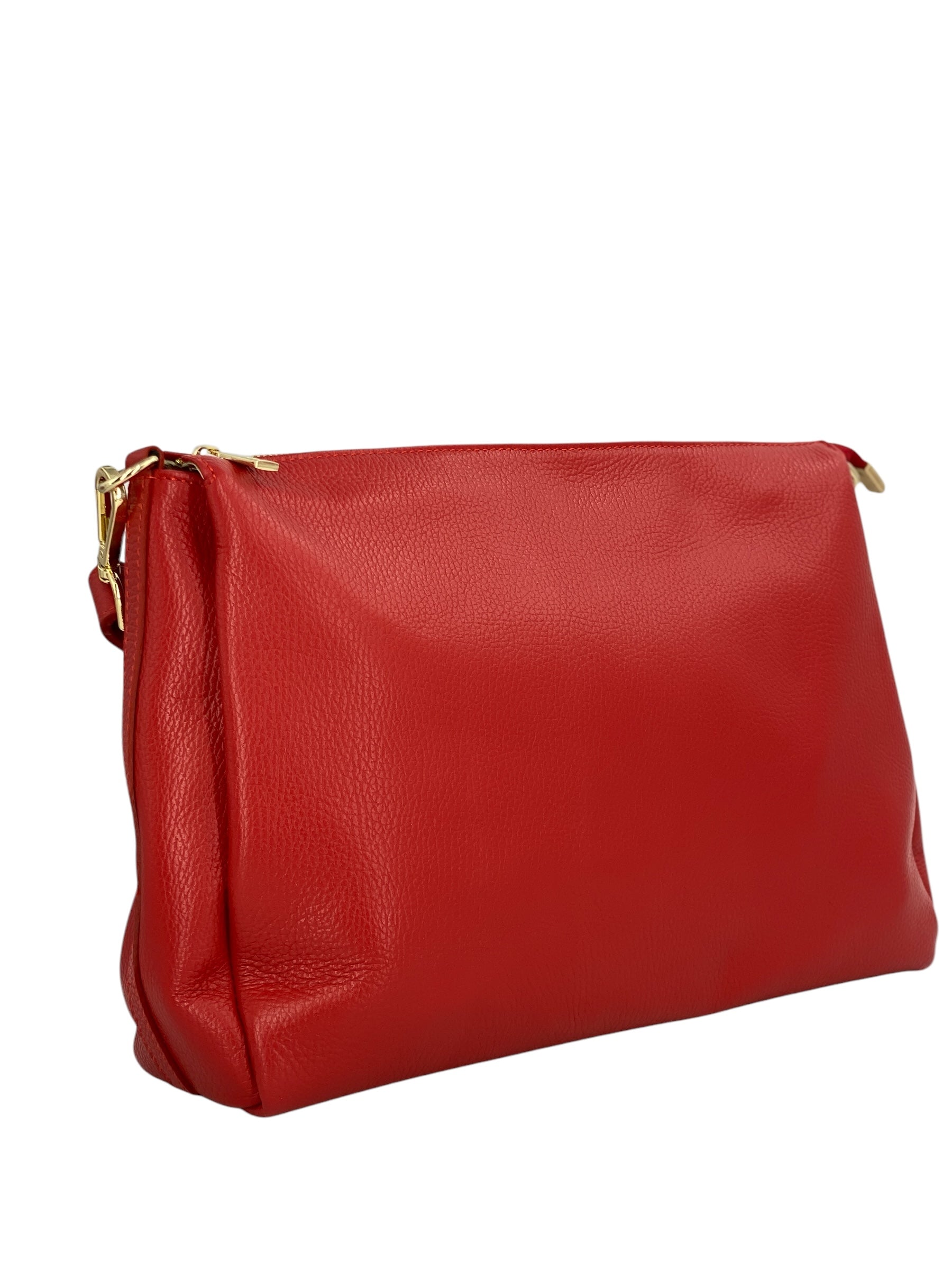Solange – Damenhandtasche und Umhängetasche aus echtem italienischen Leder mit geräumigem und organisiertem Innenraum