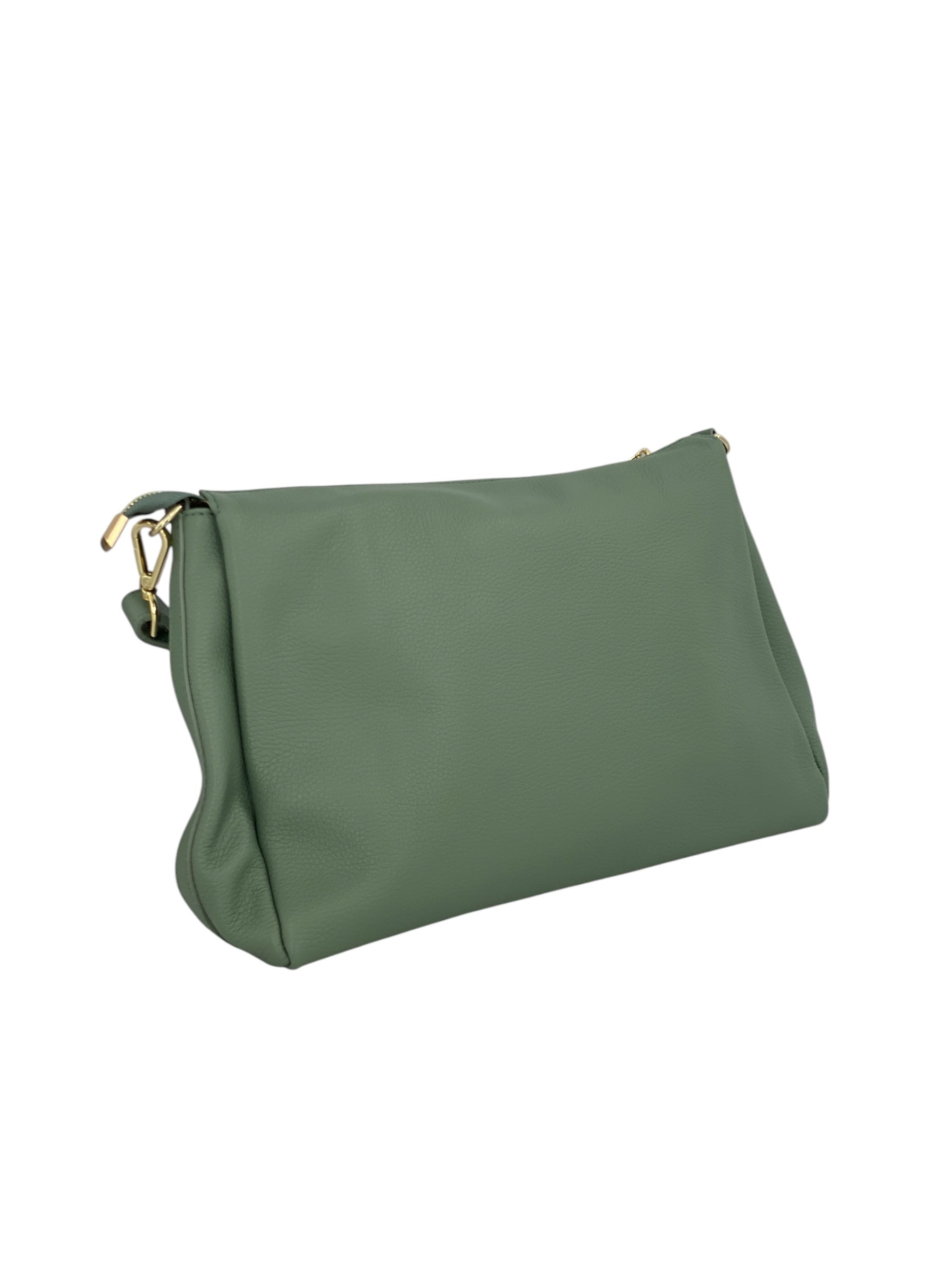 Solange – Damenhandtasche und Umhängetasche aus echtem italienischen Leder mit geräumigem und organisiertem Innenraum