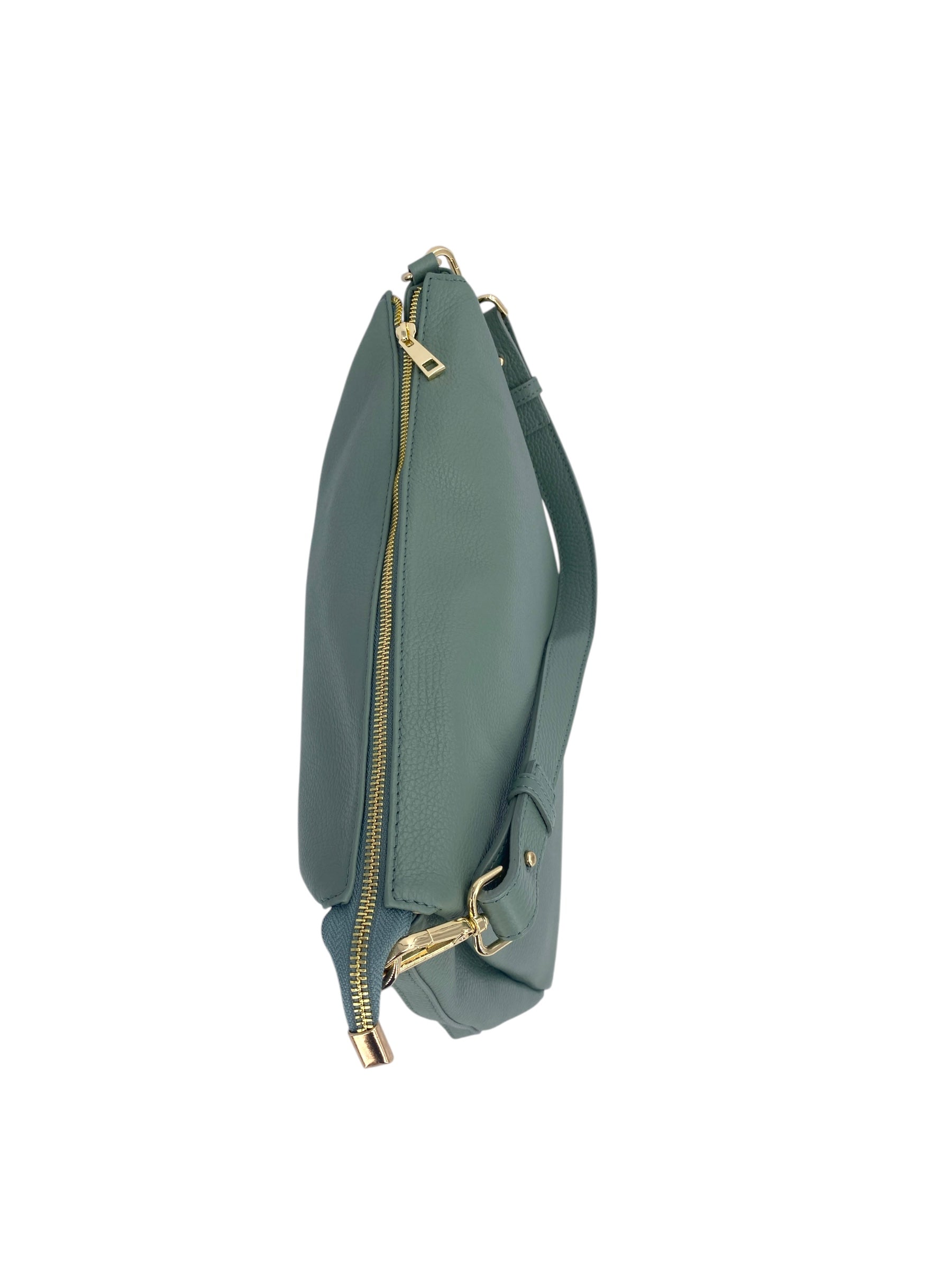 Solange – Damenhandtasche und Umhängetasche aus echtem italienischen Leder mit geräumigem und organisiertem Innenraum